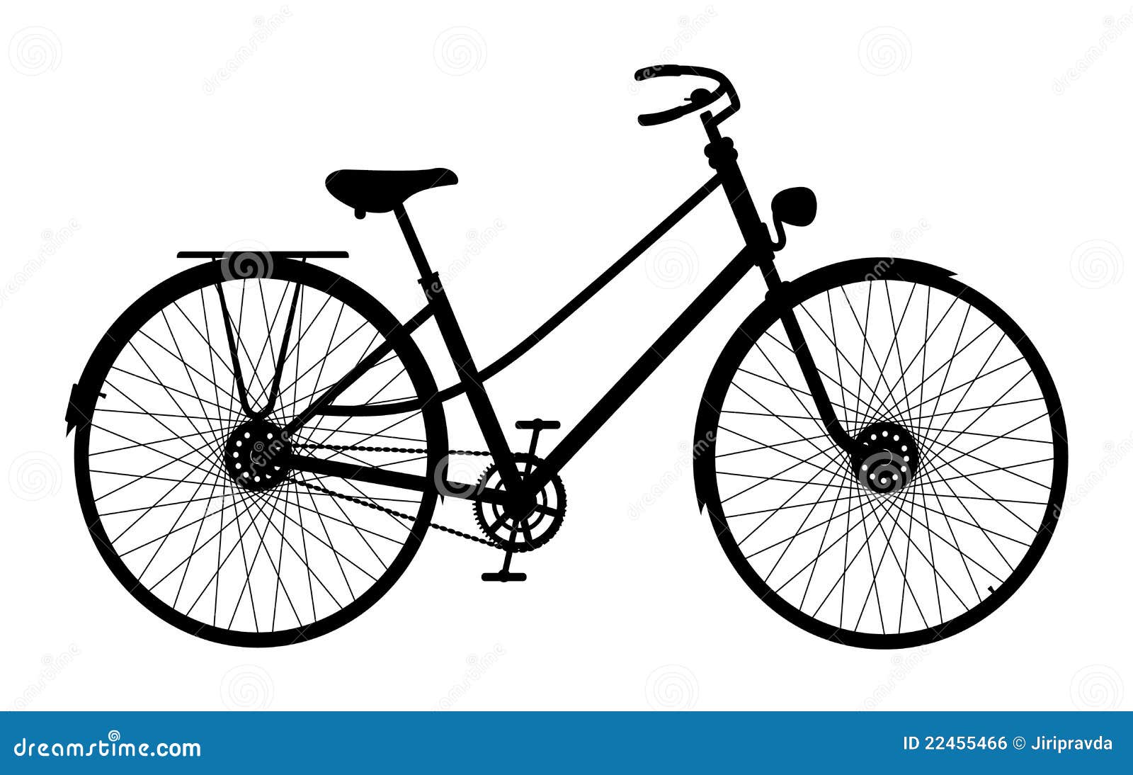 silhouiette et bicyclette