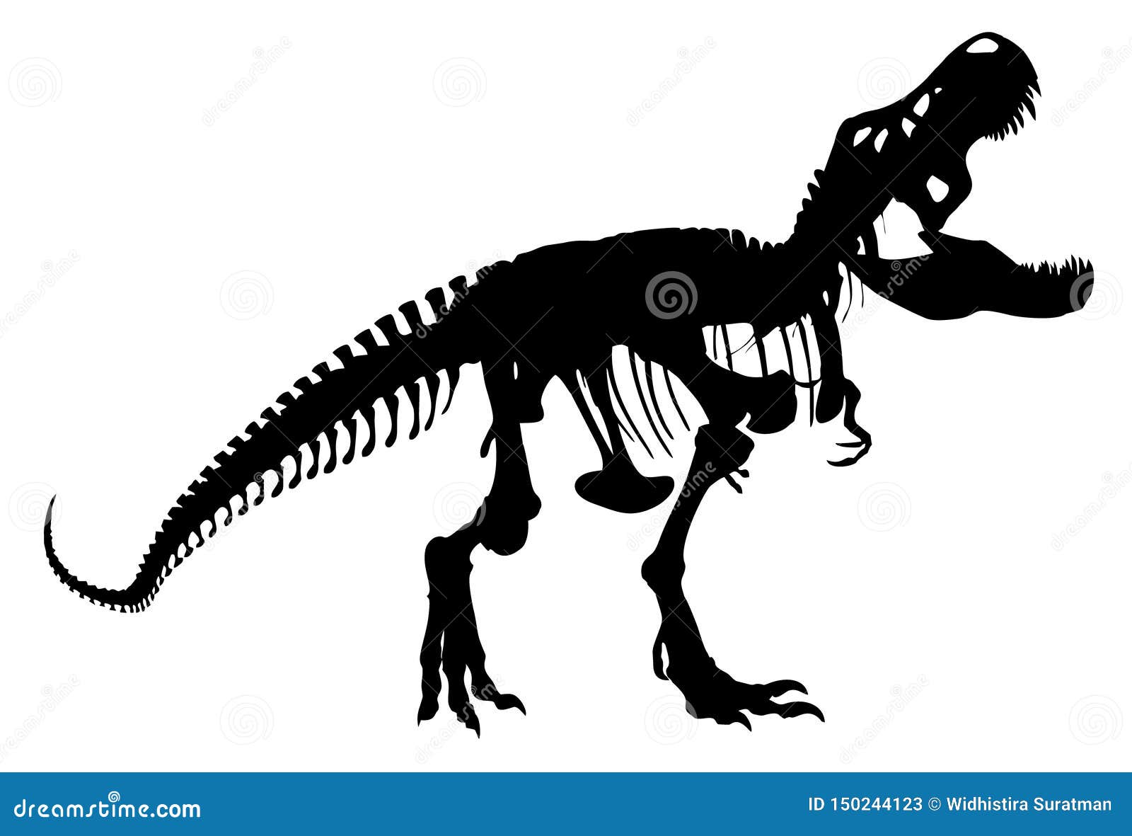 Dinosaur Skeleton SVG