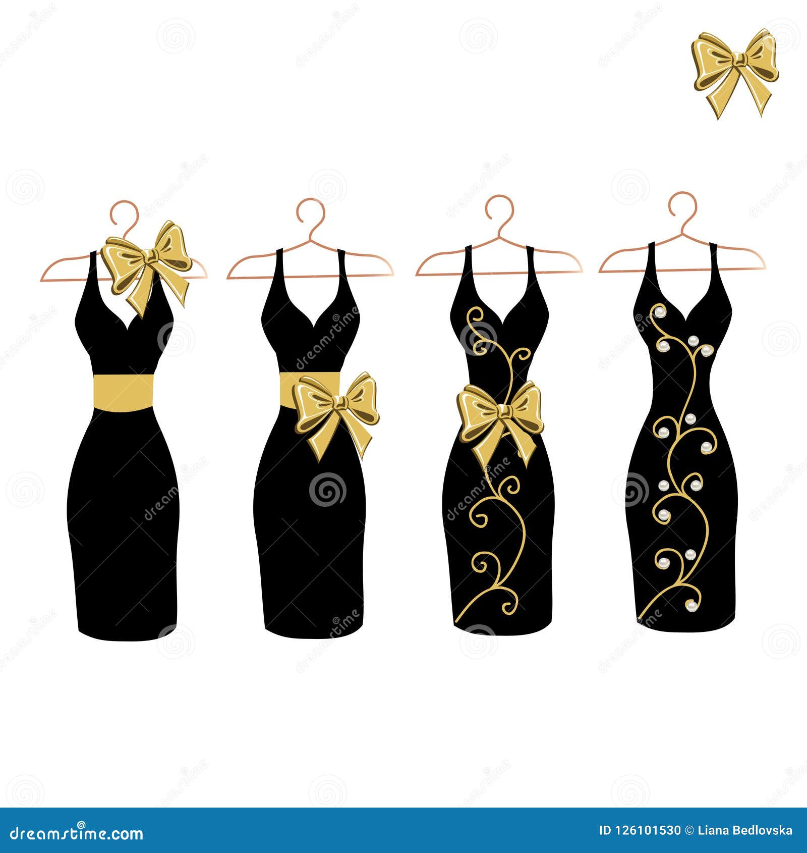 Download Silhouette Of A Dress With Flowers And Lace Stock Vector - Illustration of clothing, lace: 126101530