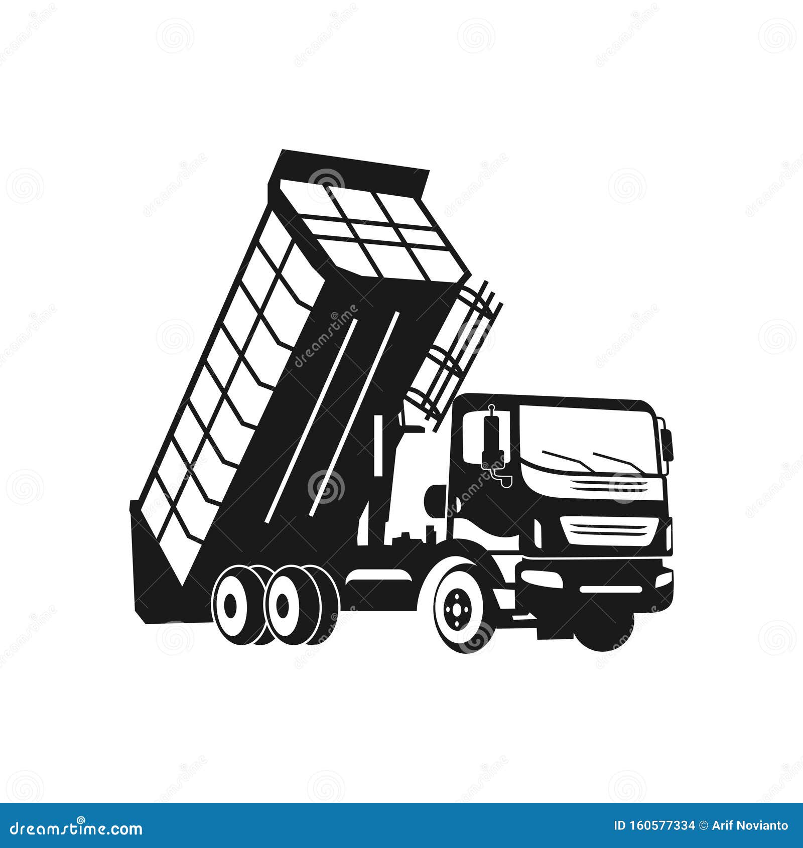 Silhouette Dump Truck Design Stock Vector - Illustration ...