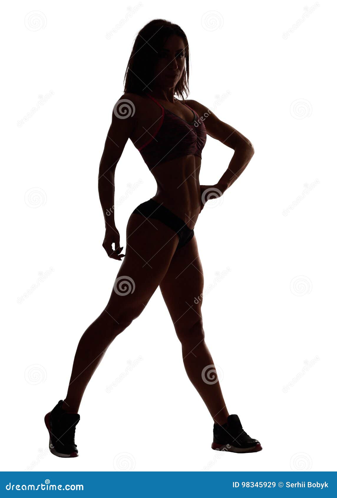 fitness woman silhouette