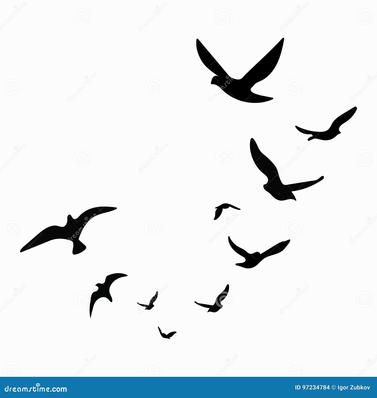 black bird flying silhouette