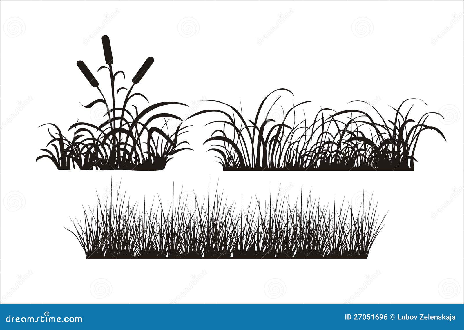 Download Silhouette of grass stock photo. Image of shrub ...