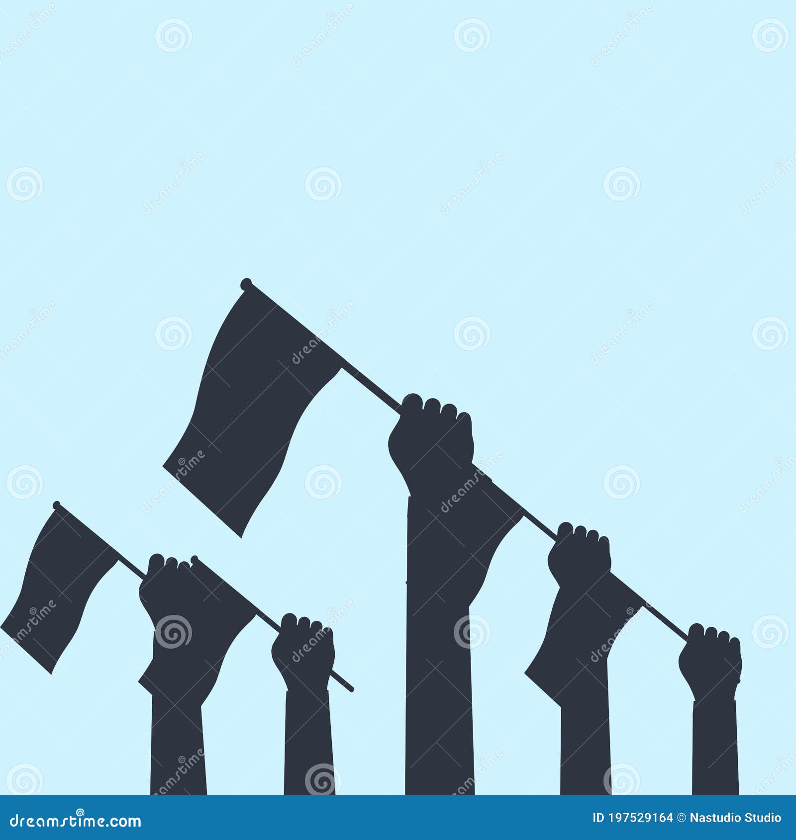 Raising The Flag RoyaltyFree Stock Photo 26139651