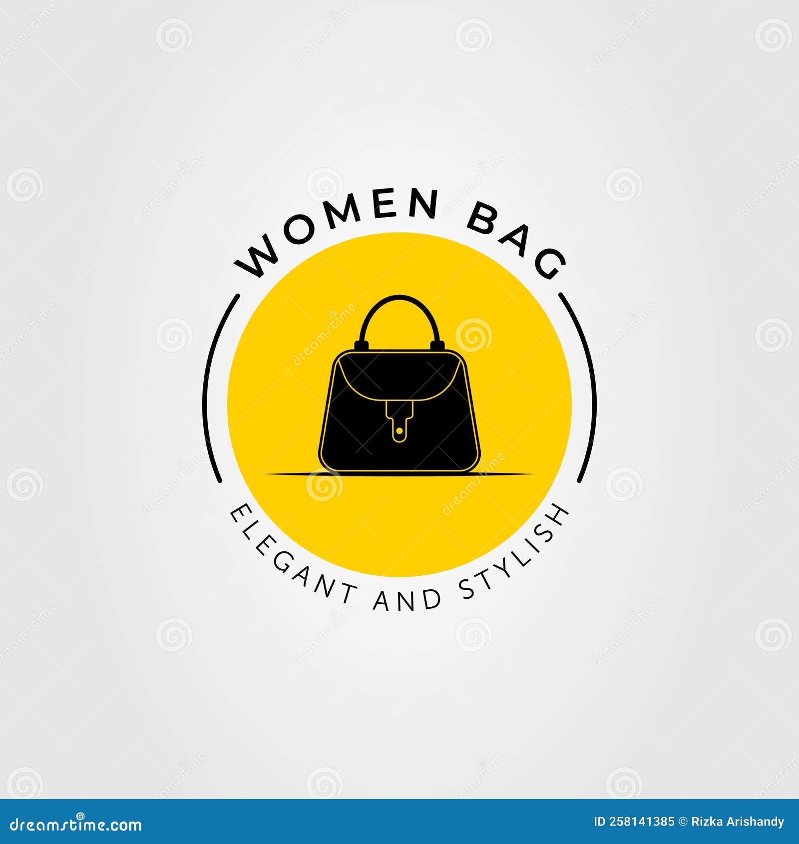 Silhouette Handbag or Women Bag Logo Vector Illustration Design Stock ...