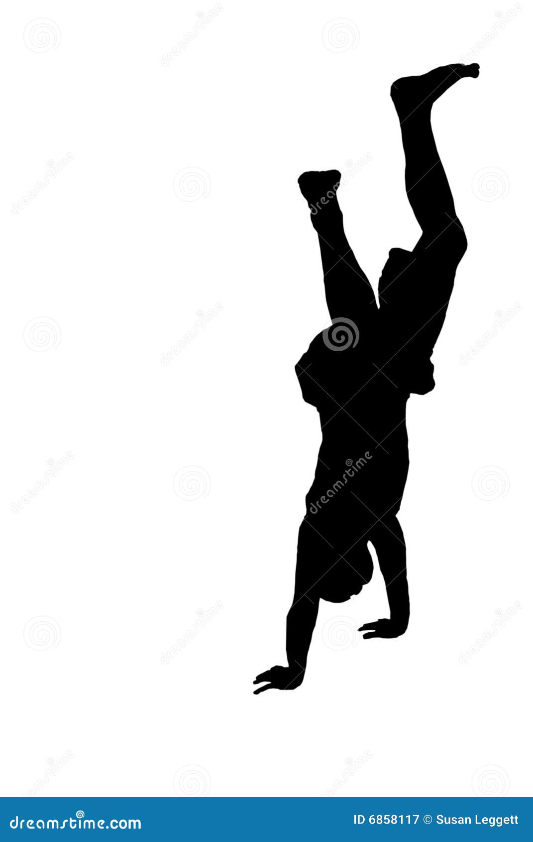 royalty free stock photography silhouette handstand image6858117