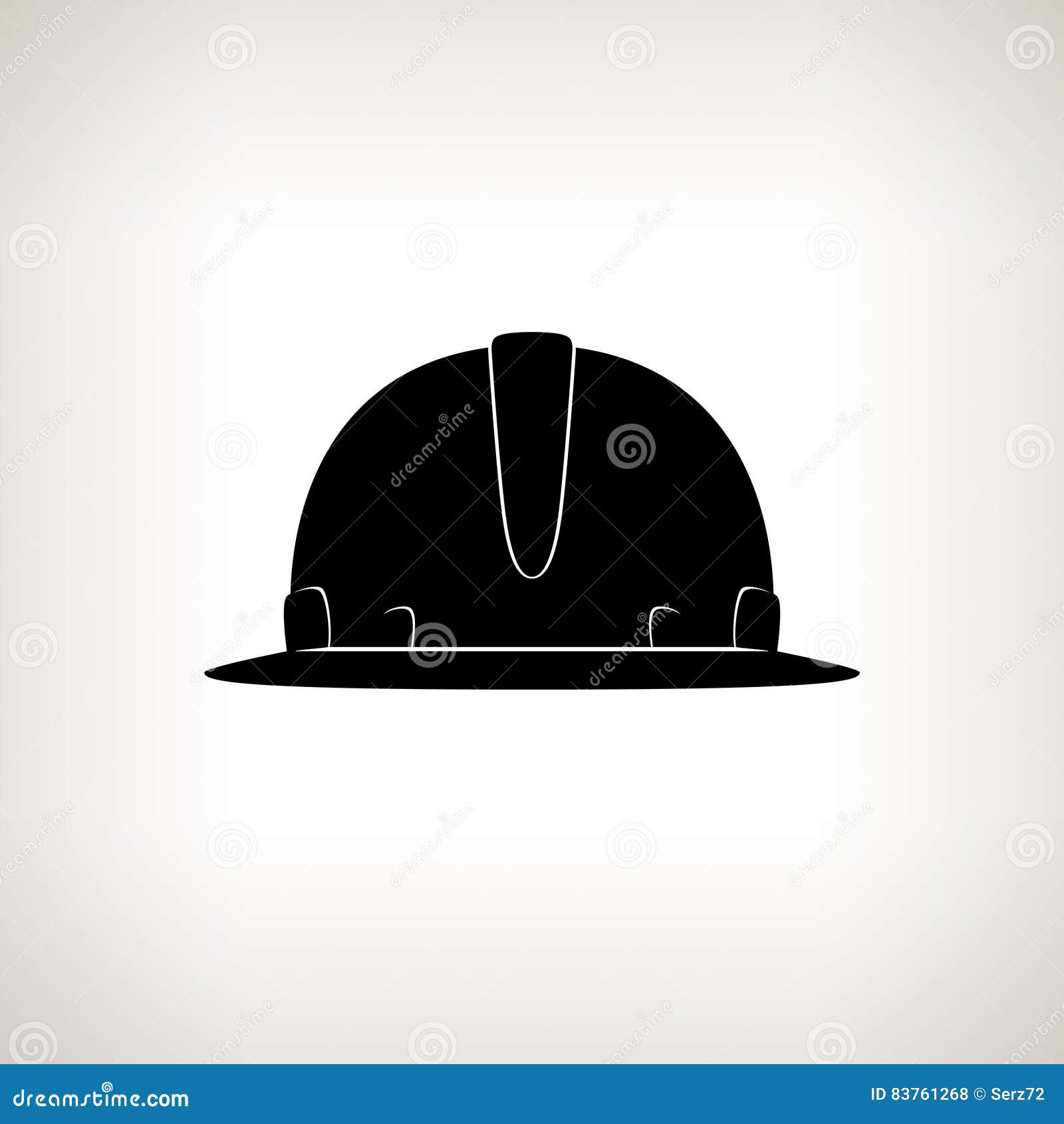 Silhouette Hard Hat stock vector. Illustration of safety 83761268
