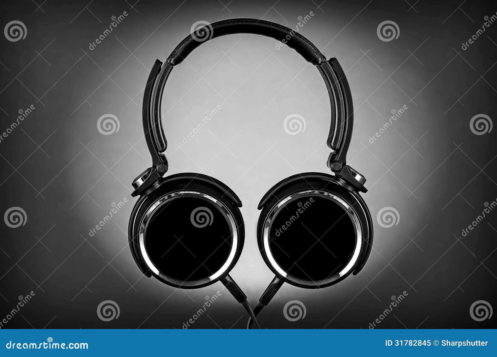 Silhouette Of Headphones Royalty Free Stock Photo - Image: 31782845