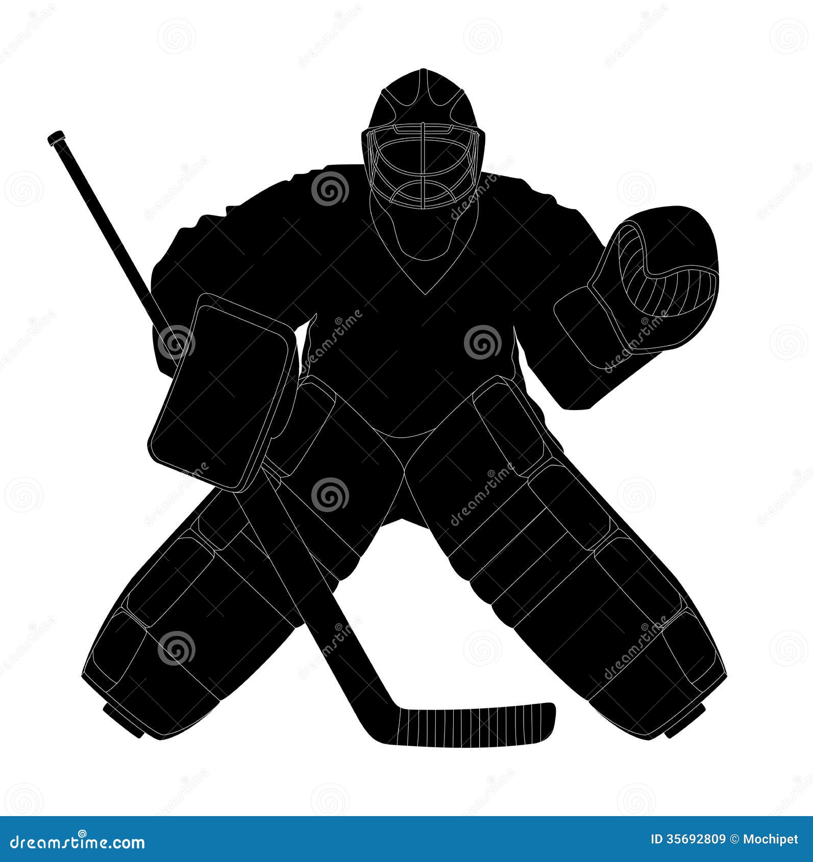 Ice Hockey Goalie Neon Style Stock Vector Illustration and Royalty Free Ice Hockey  Goalie Neon Style Clipart