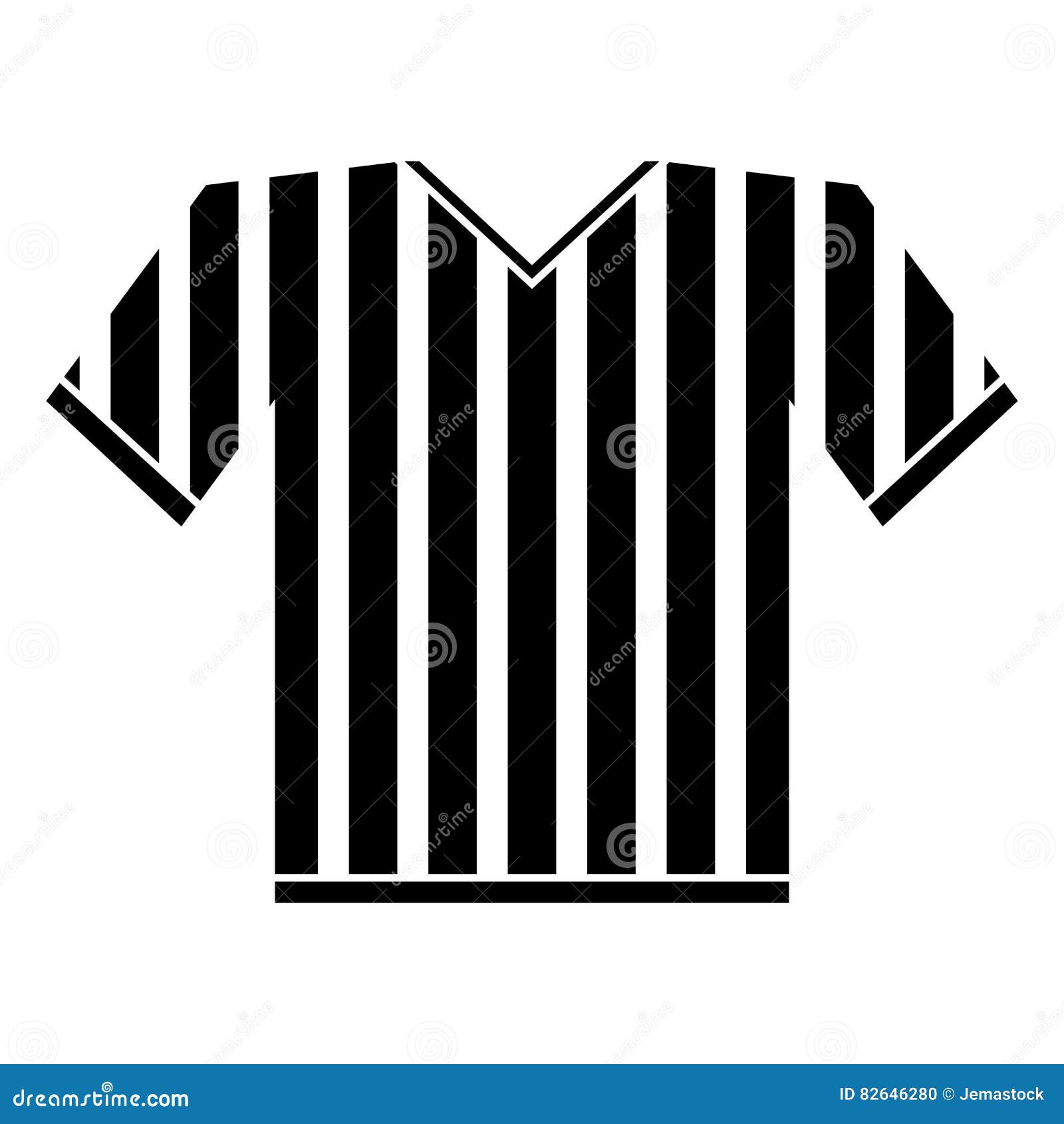 Silhouette Jersey Referee American Football Stock Vector - Illustration ...