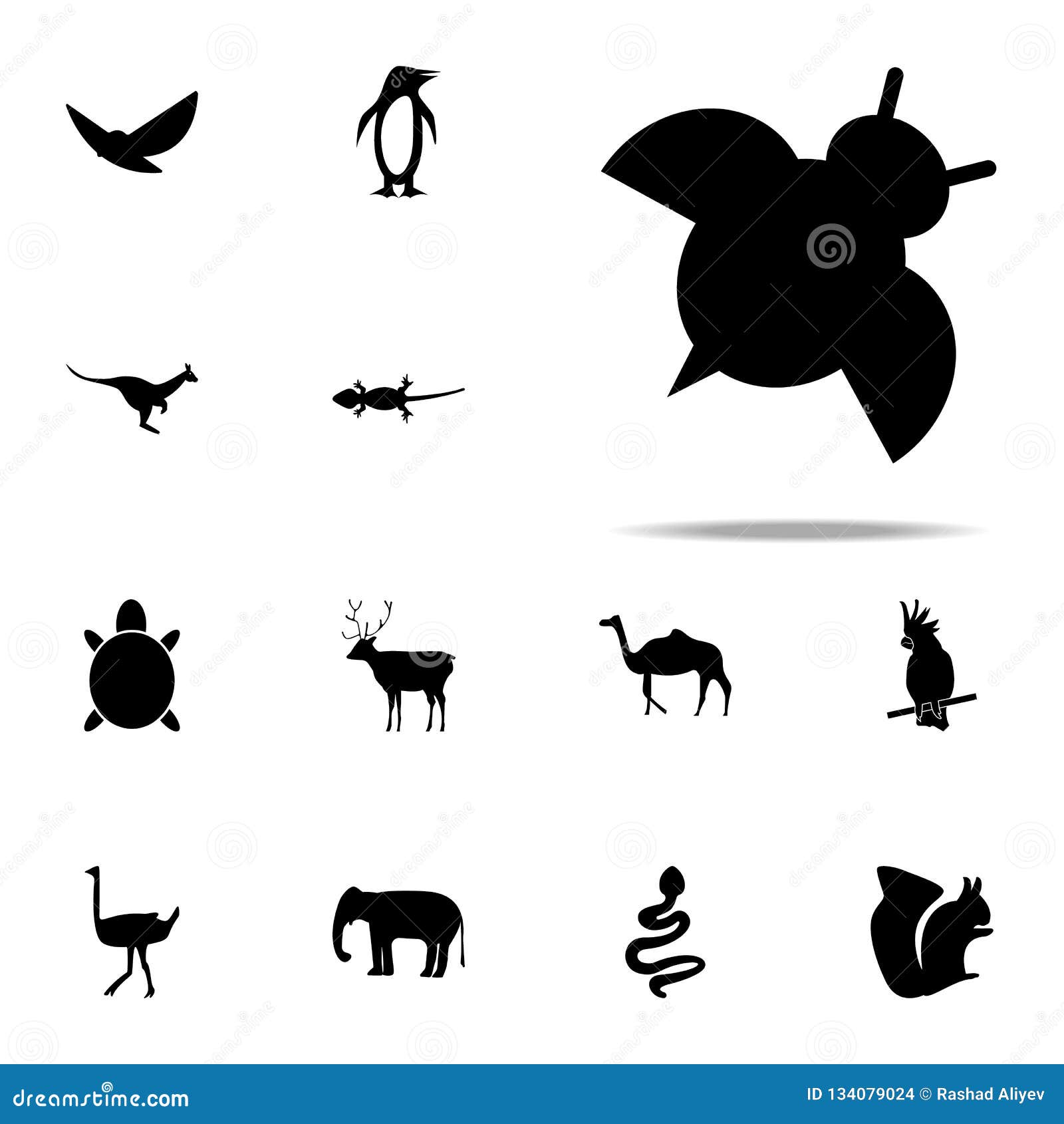 Download Silhouette Of Ladybug Icon. Zoo Icons Universal Set For ...