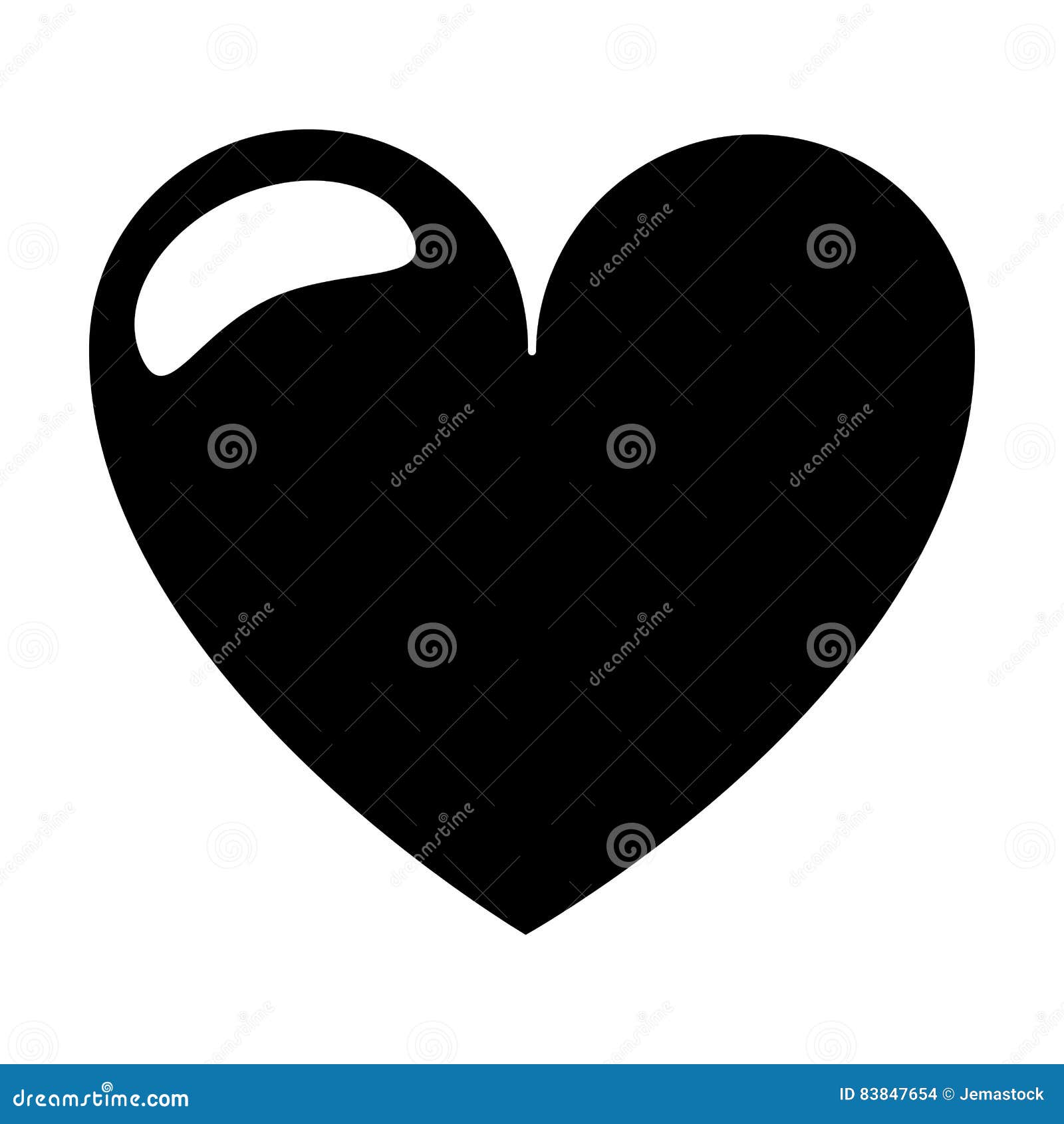 Download Silhouette Love Heart Romantic Symbol Stock Vector ...