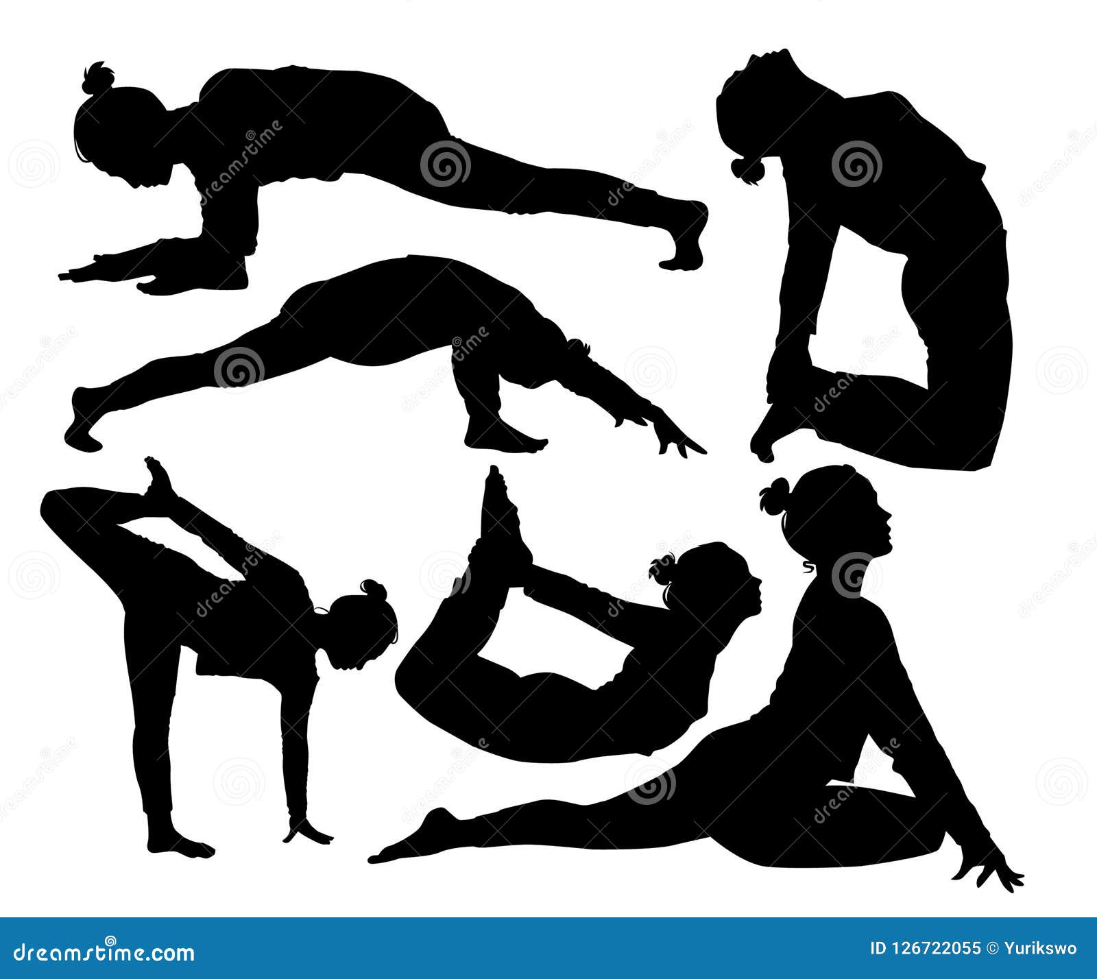 Download Women yoga vector stock vector. Illustration of body ...