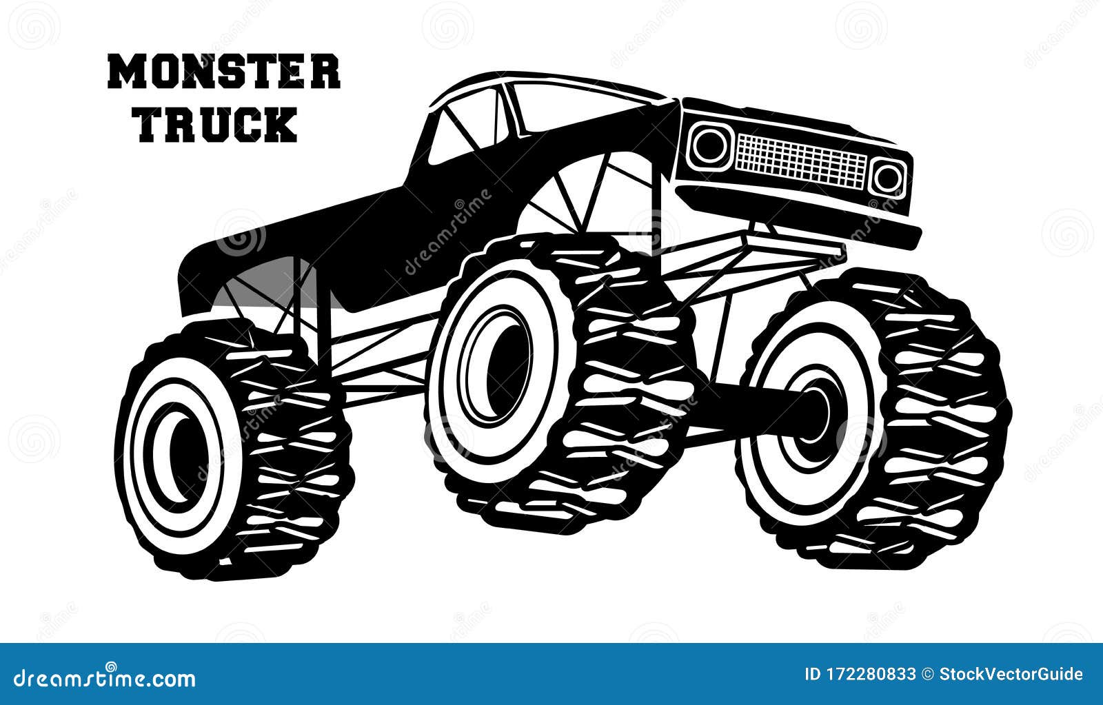 Download Monster Truck Silhouette Stock Illustrations 398 Monster Truck Silhouette Stock Illustrations Vectors Clipart Dreamstime