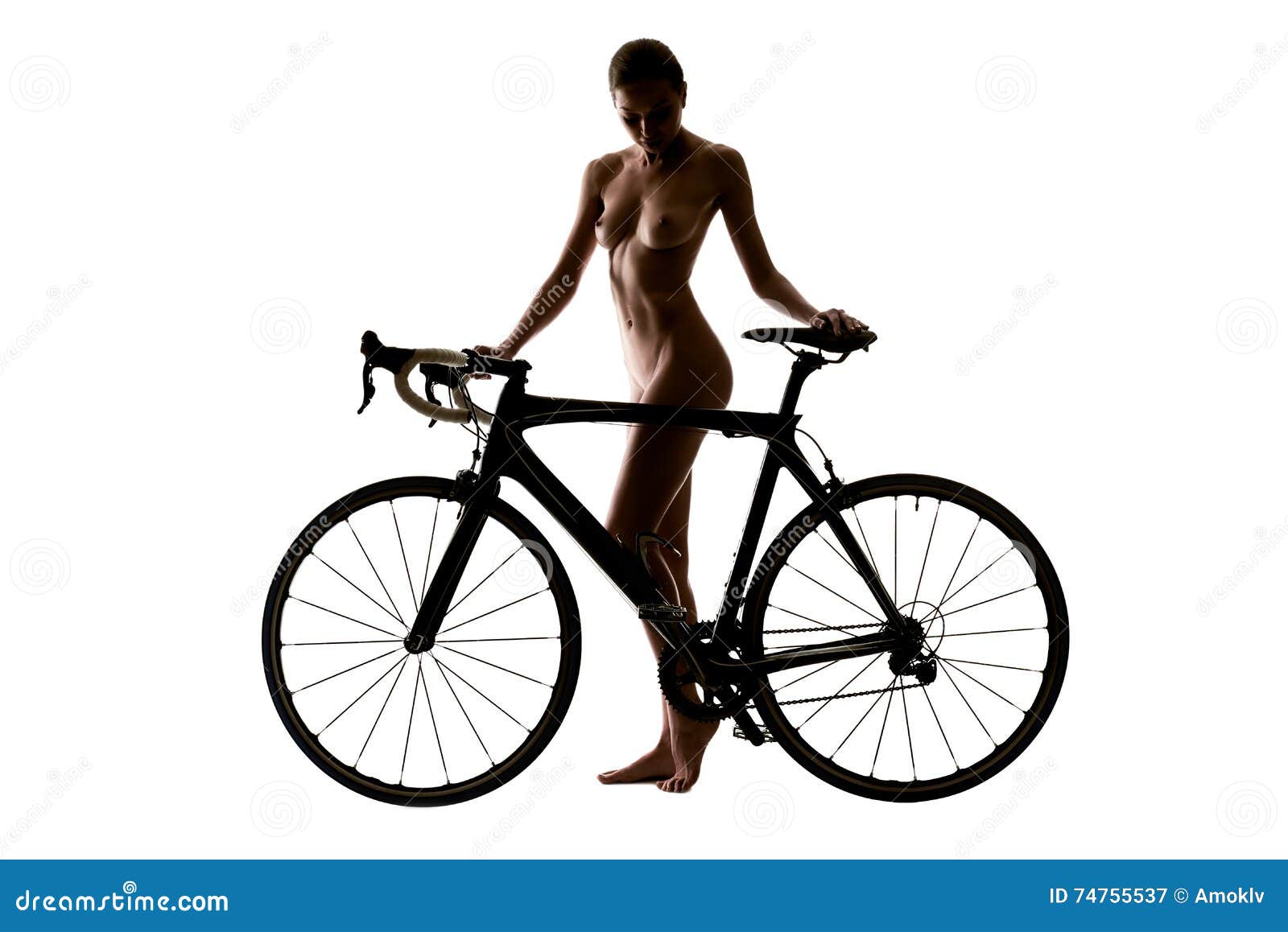picture of naked woman on a bicycle Picture of naked woman on a bicycle