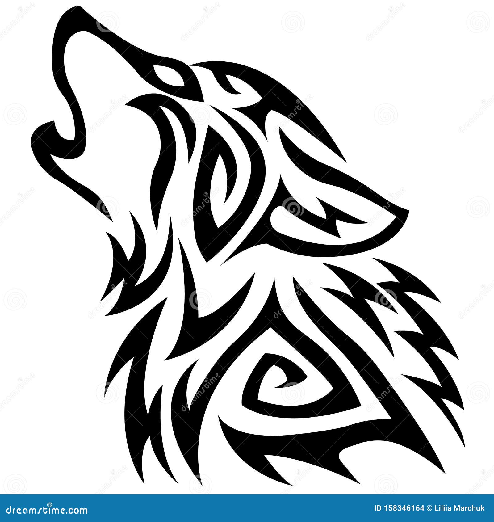 Wolf Outline Face Stock Illustrations 1 100 Wolf Outline Face Stock Illustrations Vectors Clipart Dreamstime