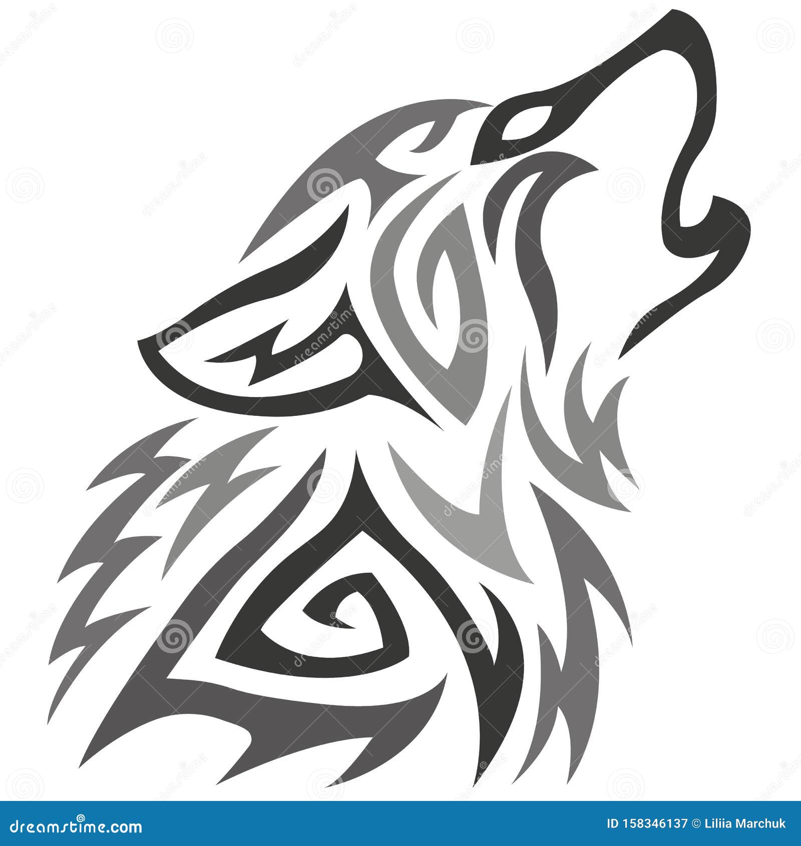 Wolf Outline Face Stock Illustrations 1 100 Wolf Outline Face Stock Illustrations Vectors Clipart Dreamstime