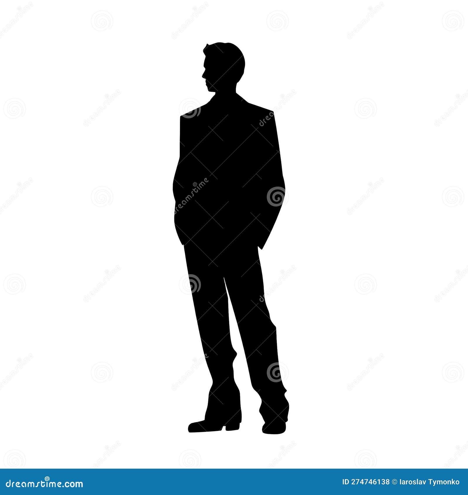 man in suit silhouette transparent