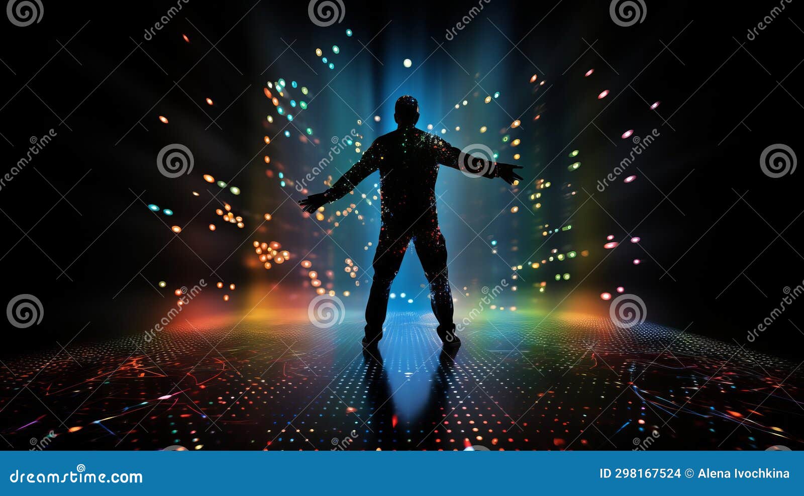 Silhouette of a Person in the Matrix, Virtual Reality, Computer Game. Artificial  Intelligence and Human. a Man in the AI Stock Photo - Image of  identification, abstract: 298167524