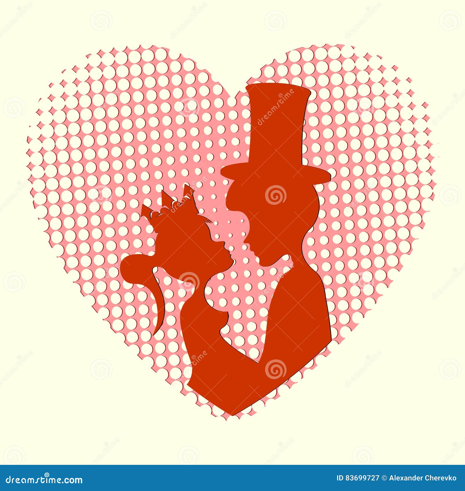 Download Silhouette Prince And Princess Stock Vector - Illustration ...