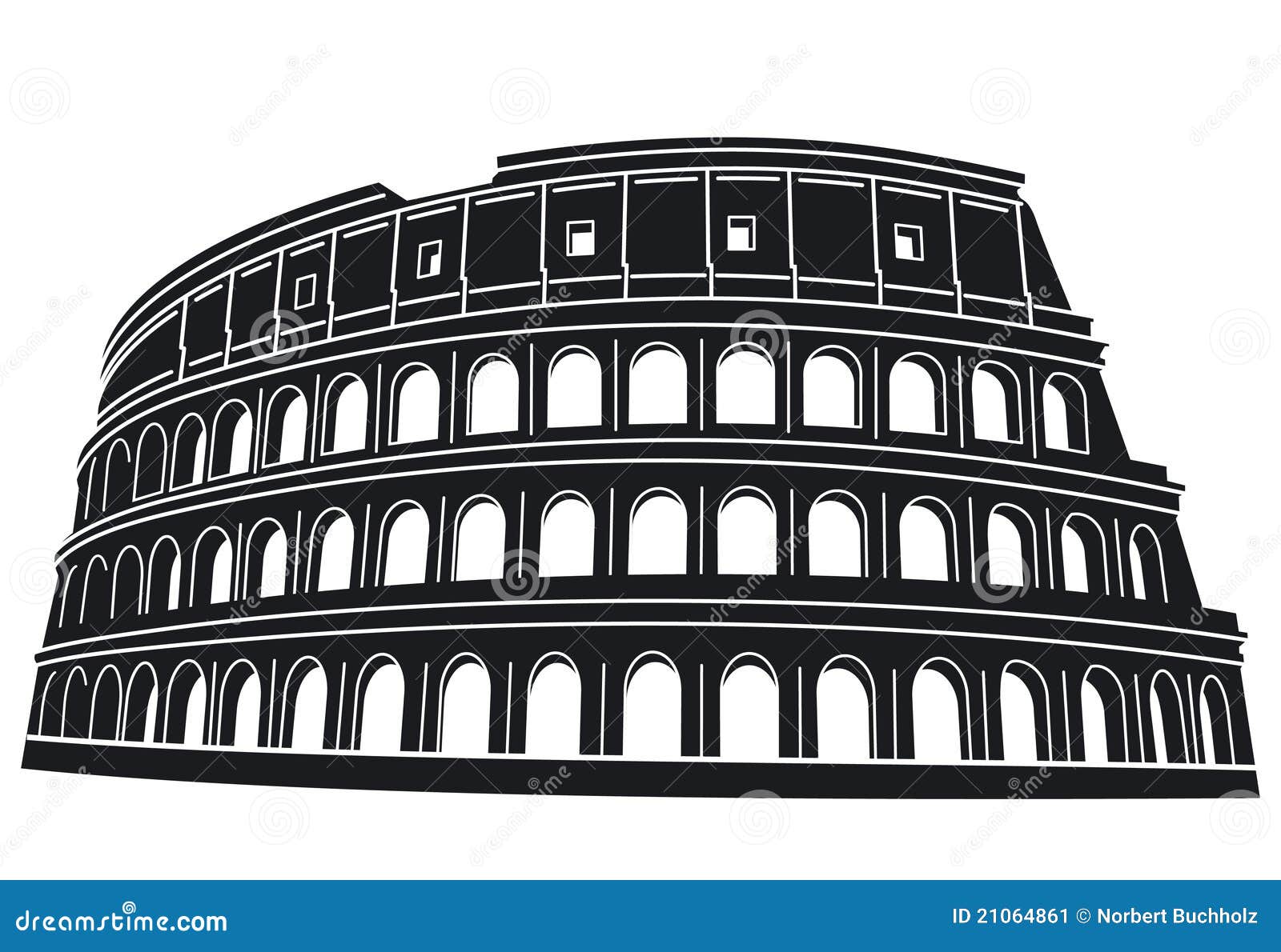 silhouette of rome colosseum
