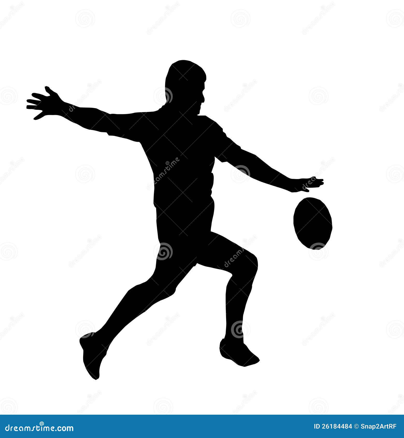 rugby player clipart black and white cross