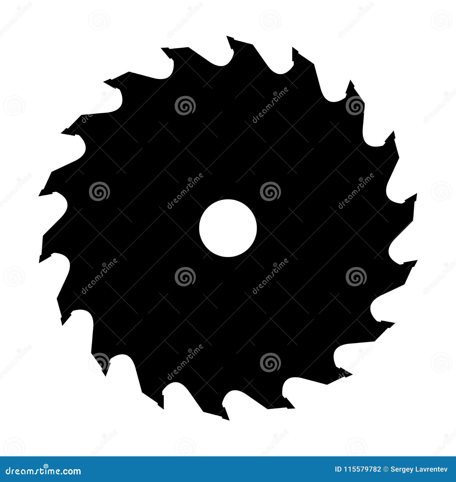 silhouette of saw blade