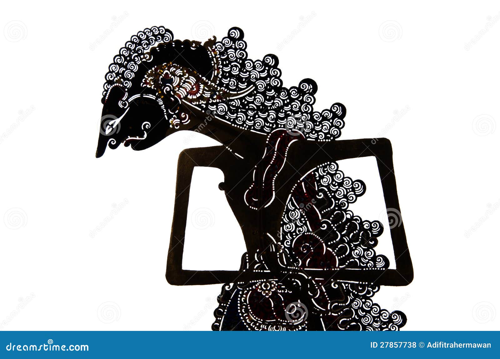 Silhouette Shadow Puppet, Bagawan Mintaraga Stock Photo Image of