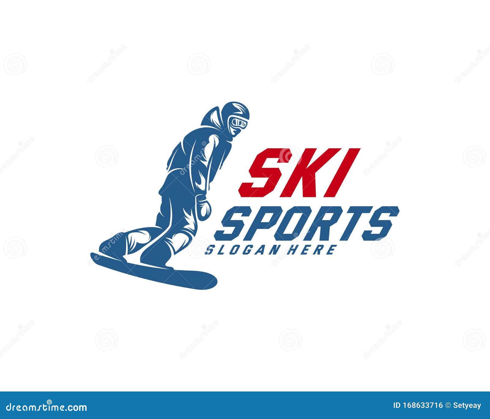 Silhouette Ski Logo Design Vector, Winter Sports, Snowboarder, Skier ...