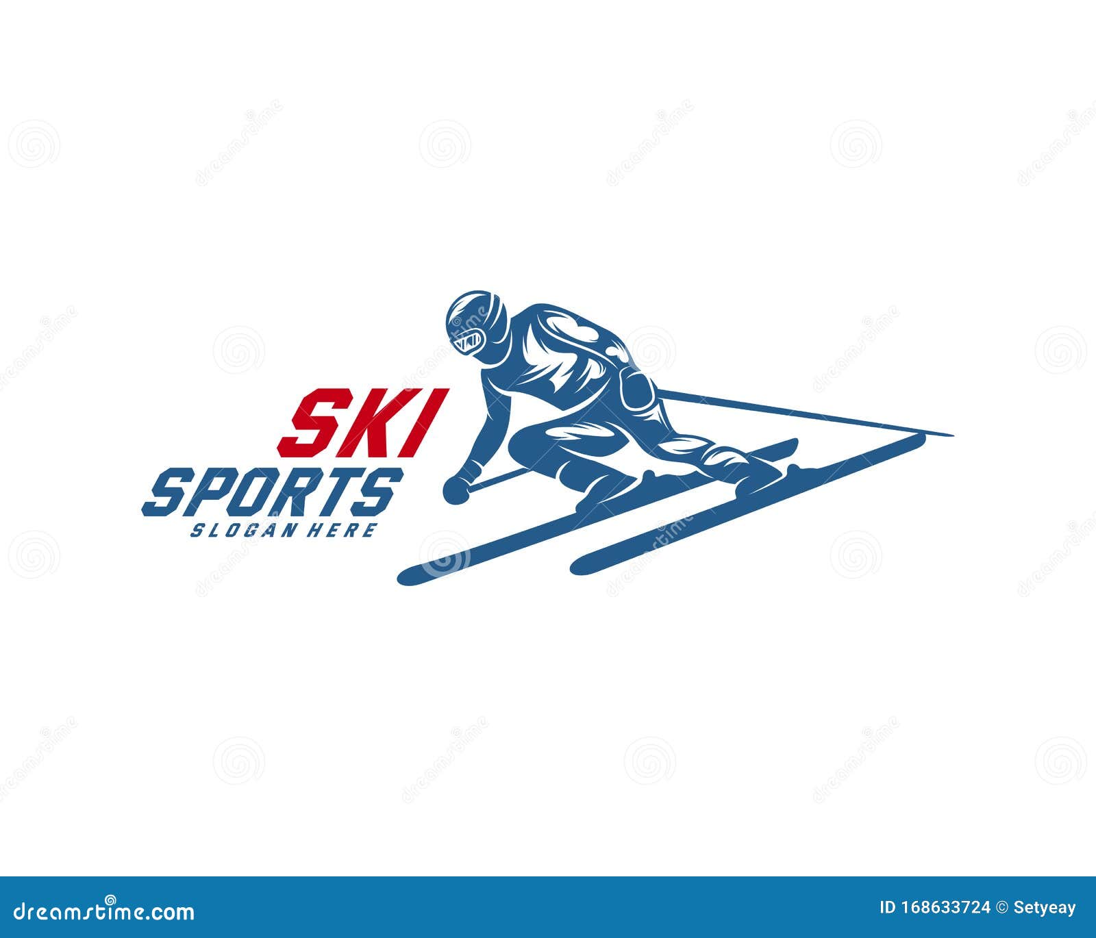 Silhouette Ski Logo Design Vector, Winter Sports, Snowboarder, Skier ...