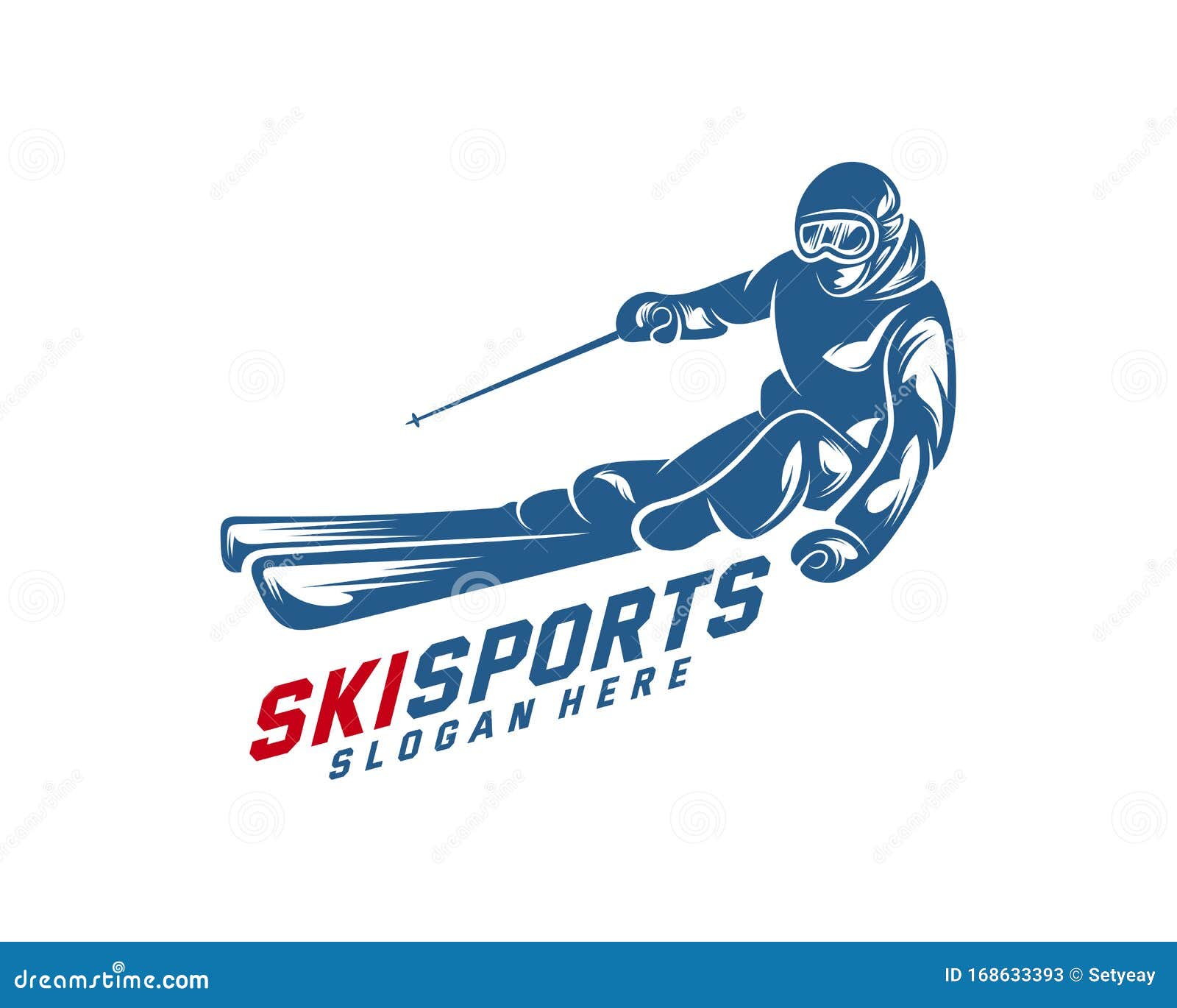 Silhouette Ski Logo Design Vector, Winter Sports, Snowboarder, Skier ...