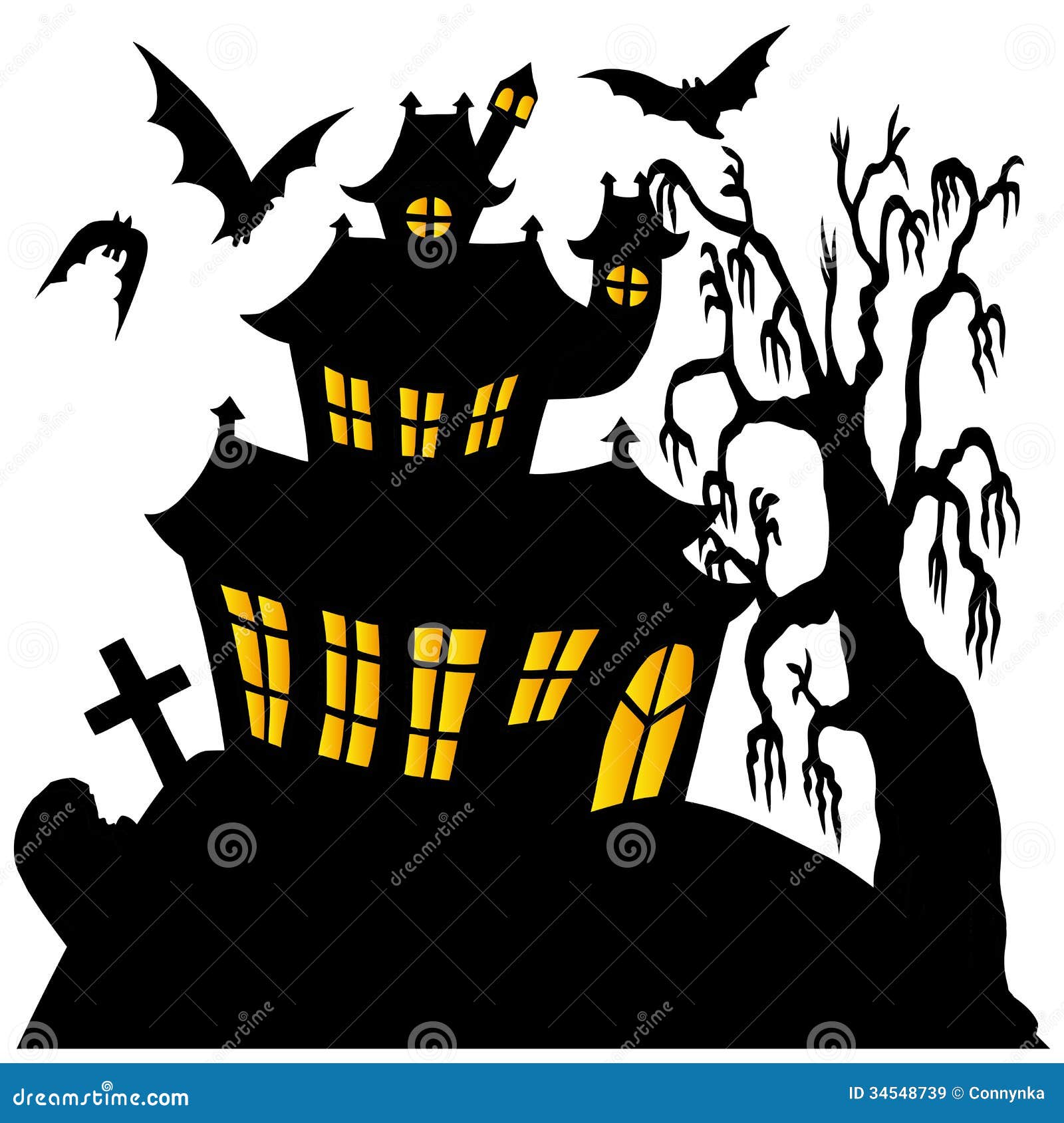 Download Svg Haunted House Silhoutte Shefalitayal