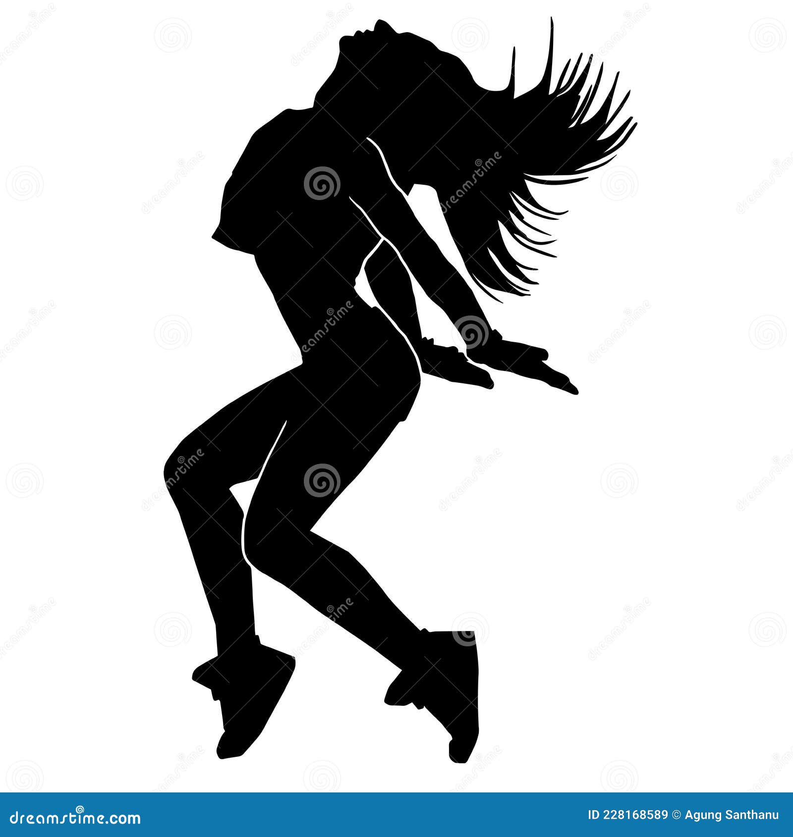 hip hop dancers silhouette