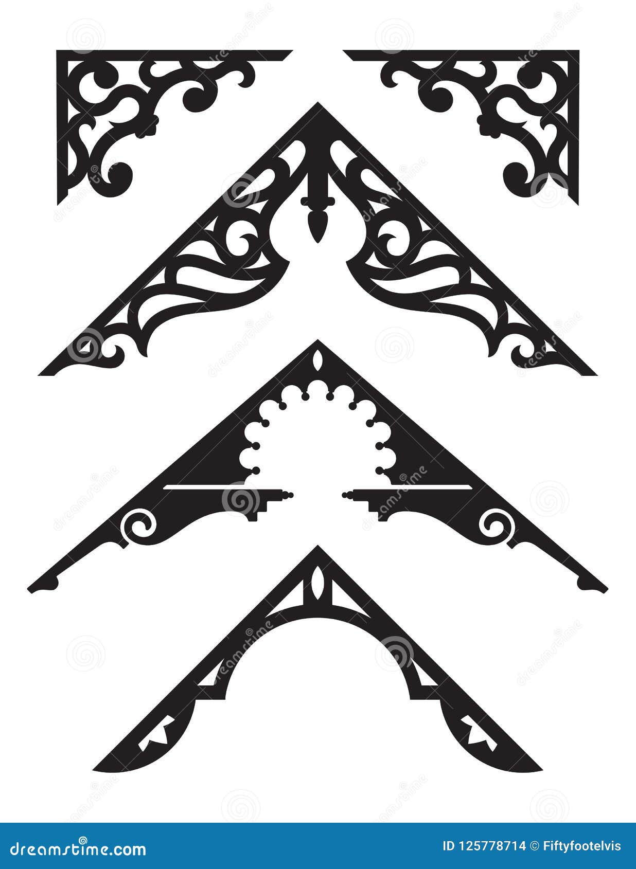 set of victorian gingerbread architectural trim s.