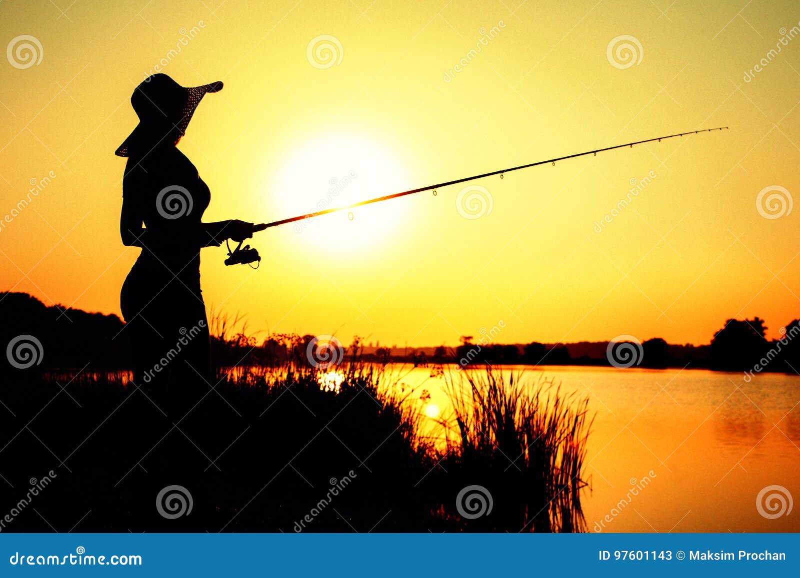 1,517 Woman Fishing Silhouette Stock Photos - Free & Royalty-Free Stock  Photos from Dreamstime