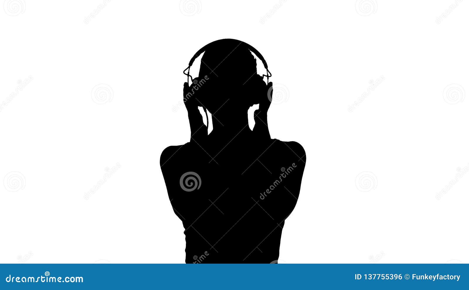 Silhouette Woman with Headphones Listening Music and Making Funny Face. Stock Illustration - Illustration of headphones, beauty: 137755396 Silhouette Woman with Headphones Listening Music and Making Funny Face. Stock Illustration - Illustration of headphones, beauty: 137755396