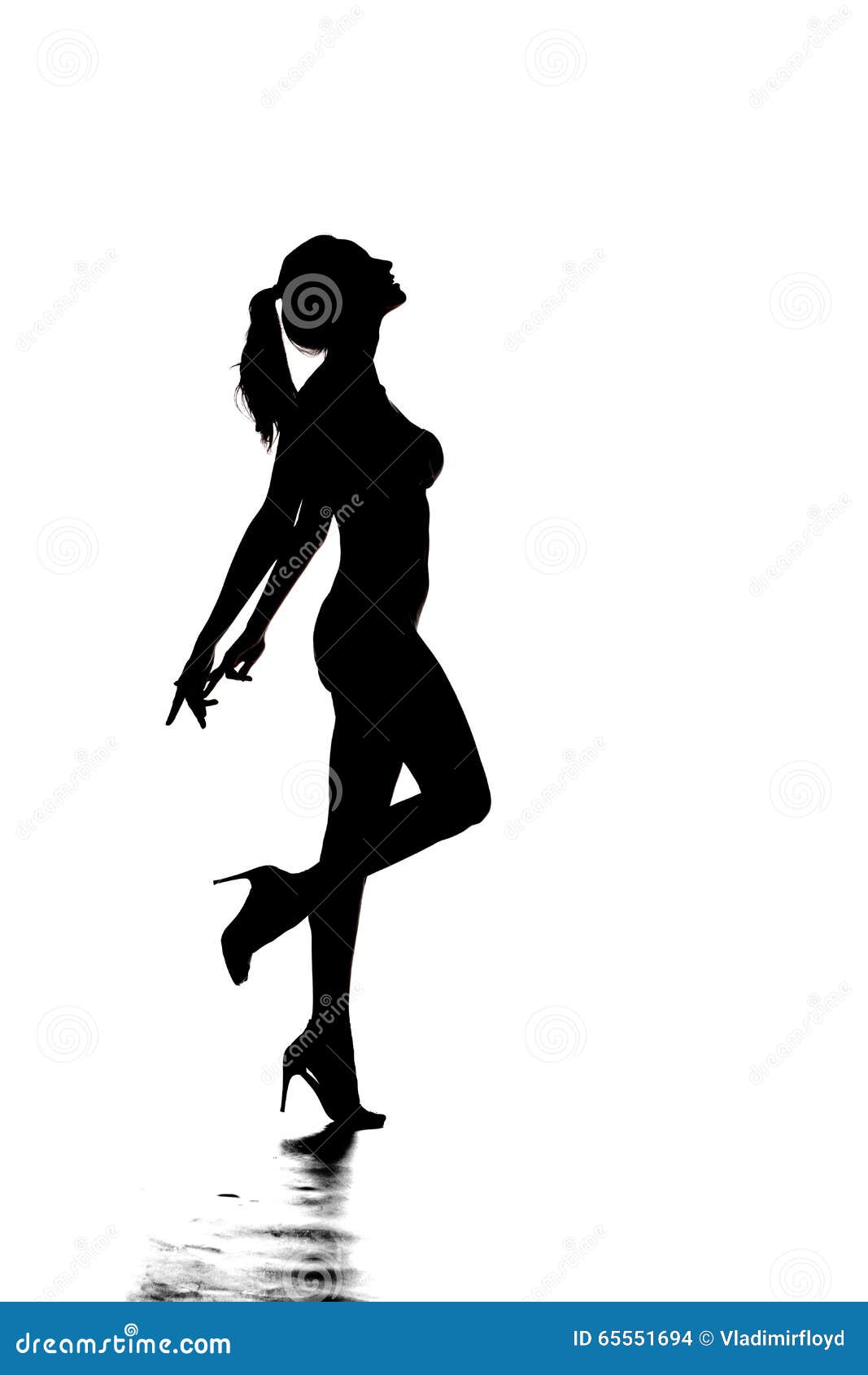 female silhouette full body