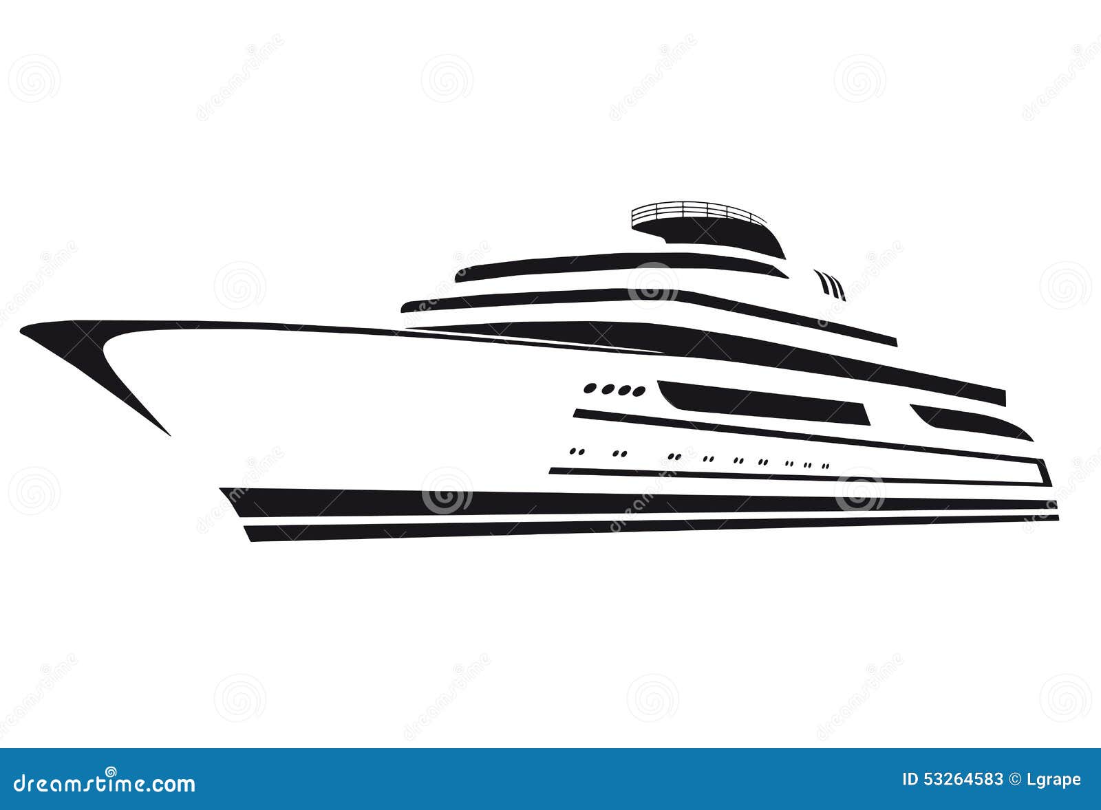 yacht clipart black and white - photo #8