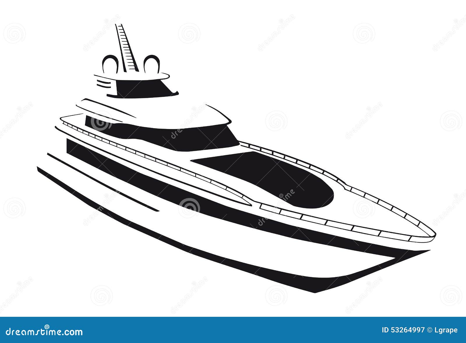 yacht clipart black and white - photo #2