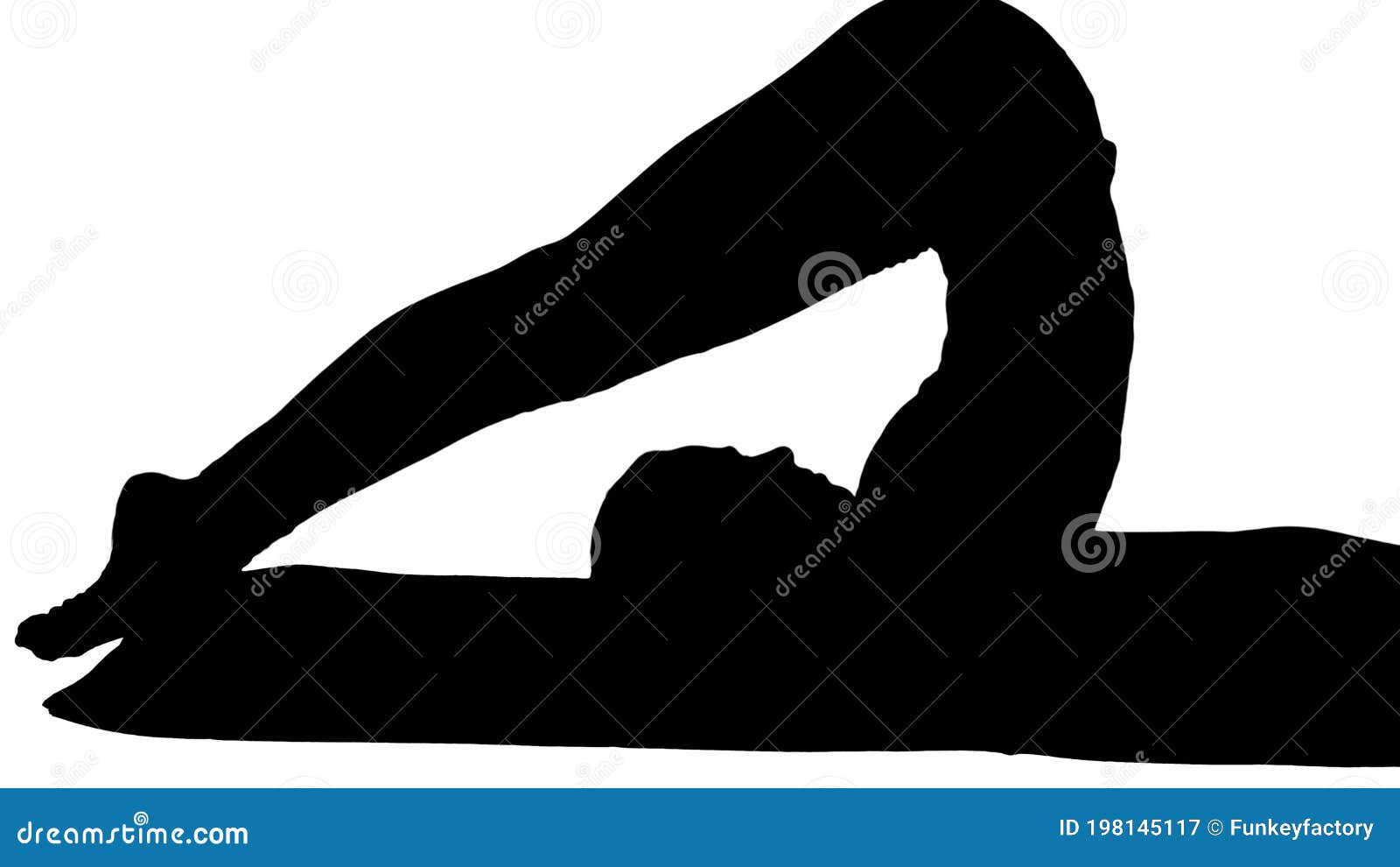 Women Silhouette. Supported Shoulderstand Yoga Pose. Salamba Sarvangasana  Royalty Free SVG, Cliparts, Vectors, and Stock Illustration. Image 79943147.