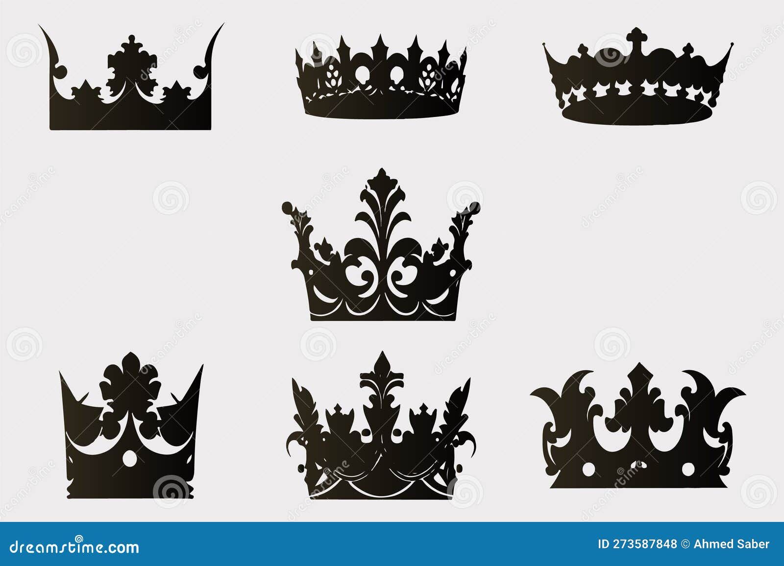 silhouettes crowns set    collection