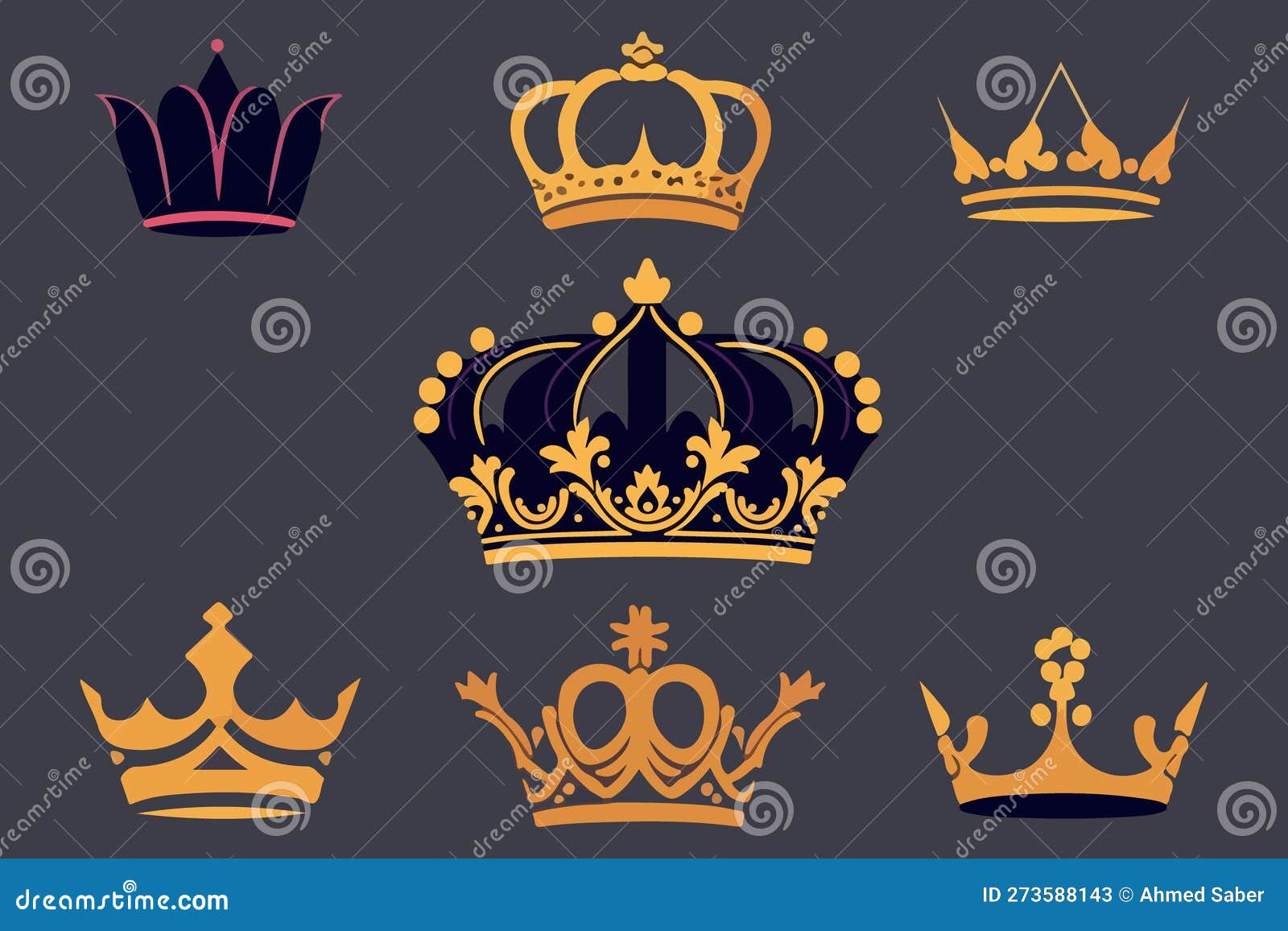 silhouettes crowns set    collection