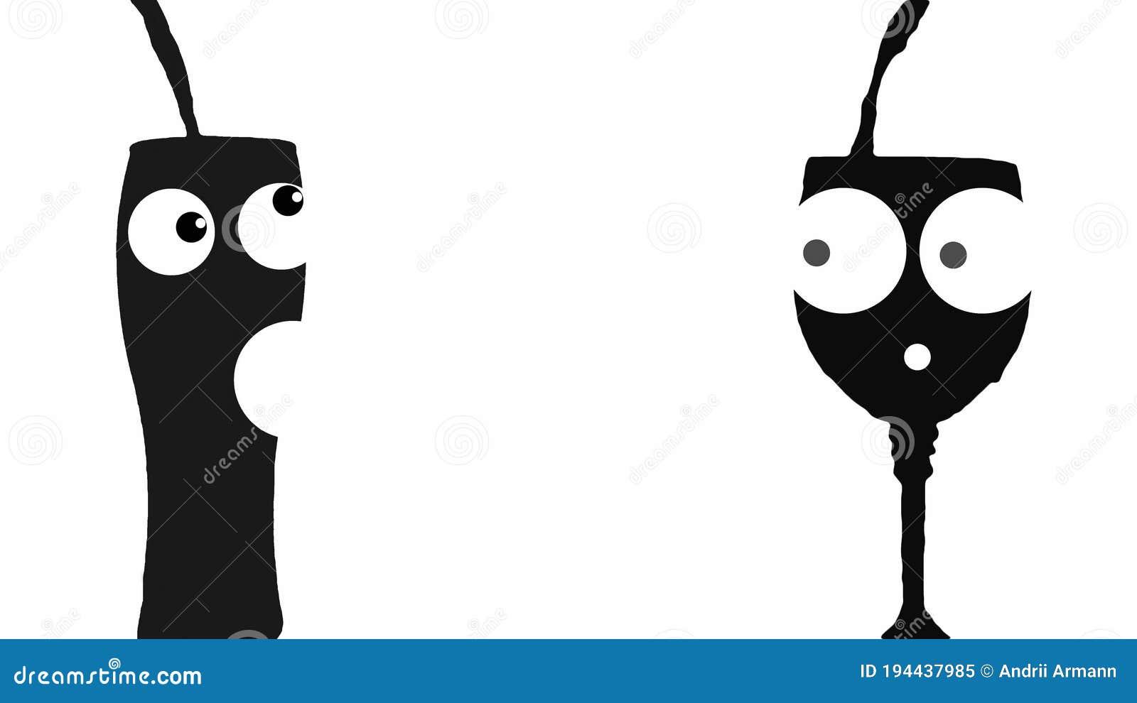 Silhouettes of Glasses for Booze in Black,cartoon Characters,isolated on  White,icons of Glasses, of Cocktails Stock Illustration  - Illustration of diet, cartoon: 194437985