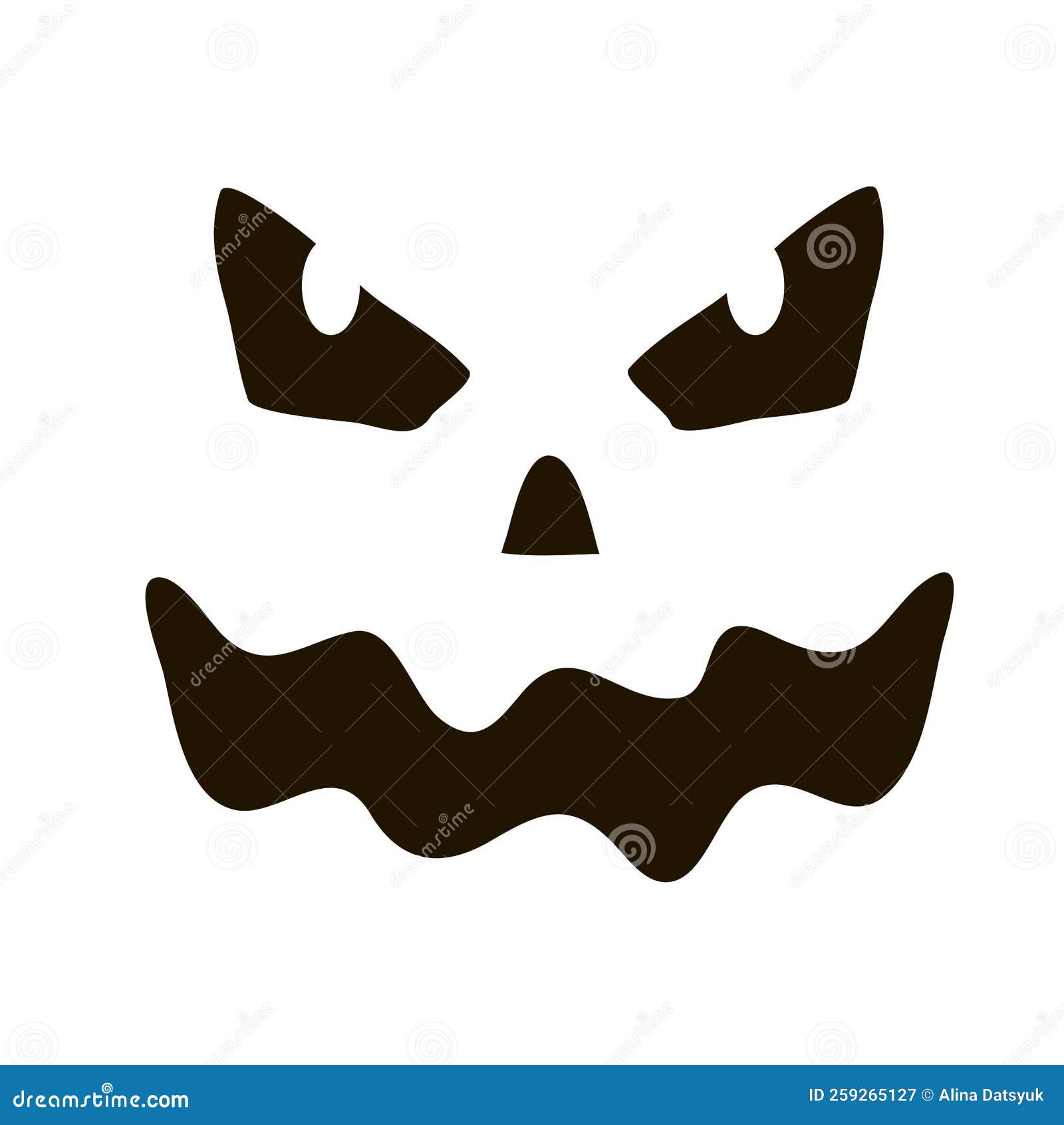 Vetor Isolado Elemento De Halloween Assustador Sorriso De