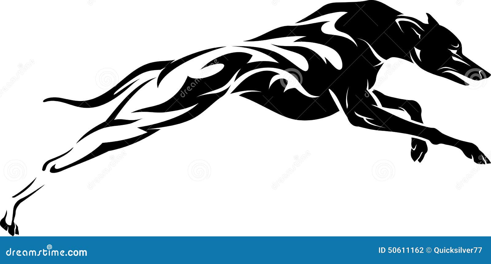 Silhueta De Galgo De Velocidade Flamejante Ilustração do Vetor - Ilustração  de ataque, lado: 50611162, image size:1600x860