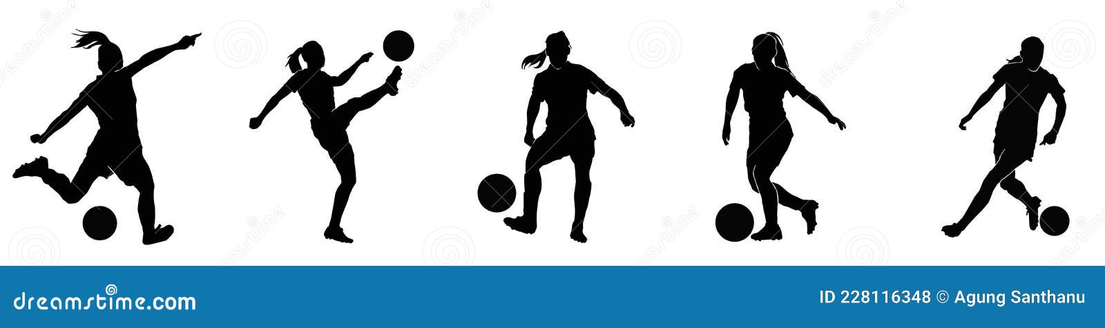 Atleta chutando bola de futebol silhueta de jogador de futebol