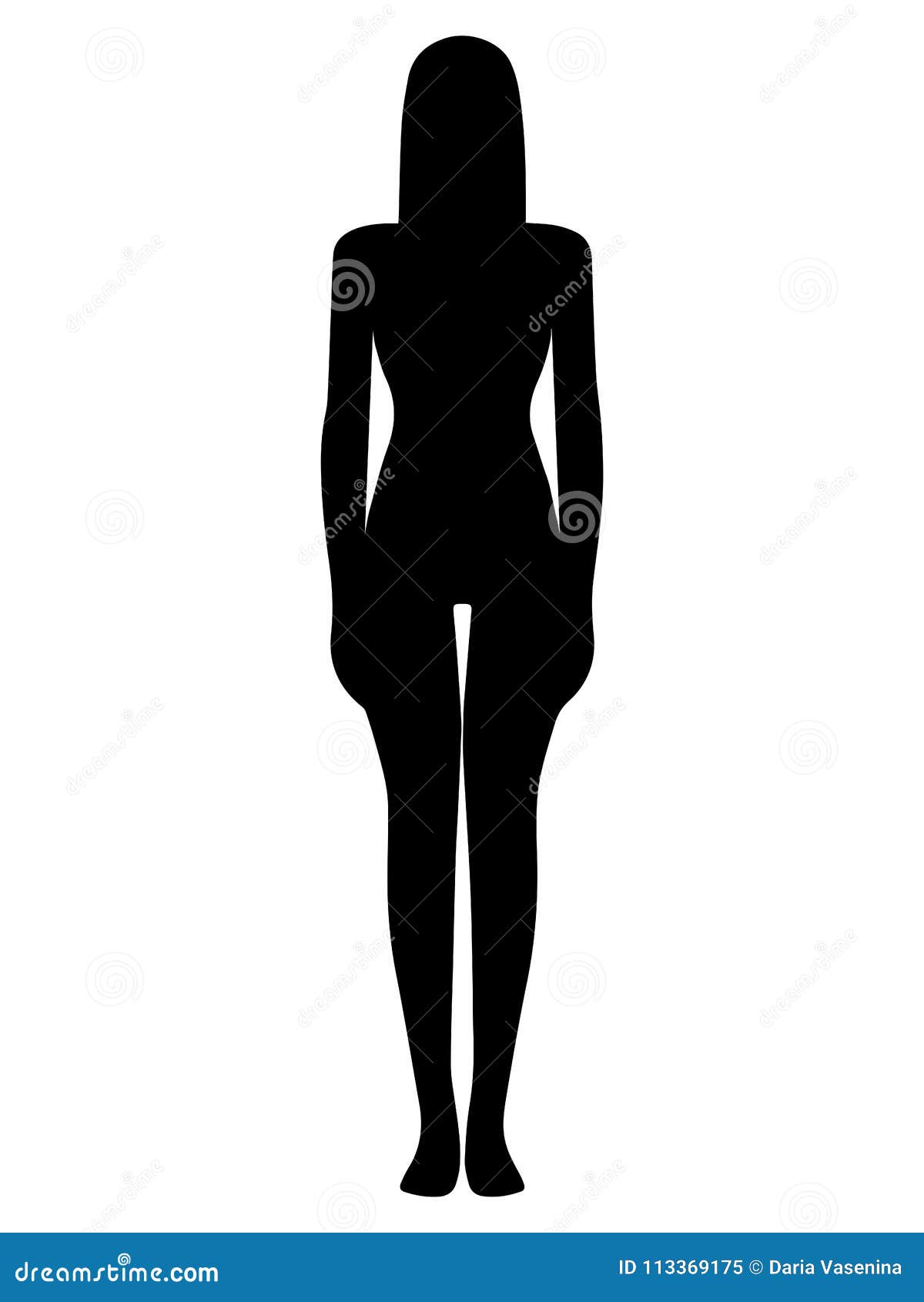 Silhueta do corpo humano ilustração do vetor. Ilustração de fêmea -  113369175, image size:1200x1690