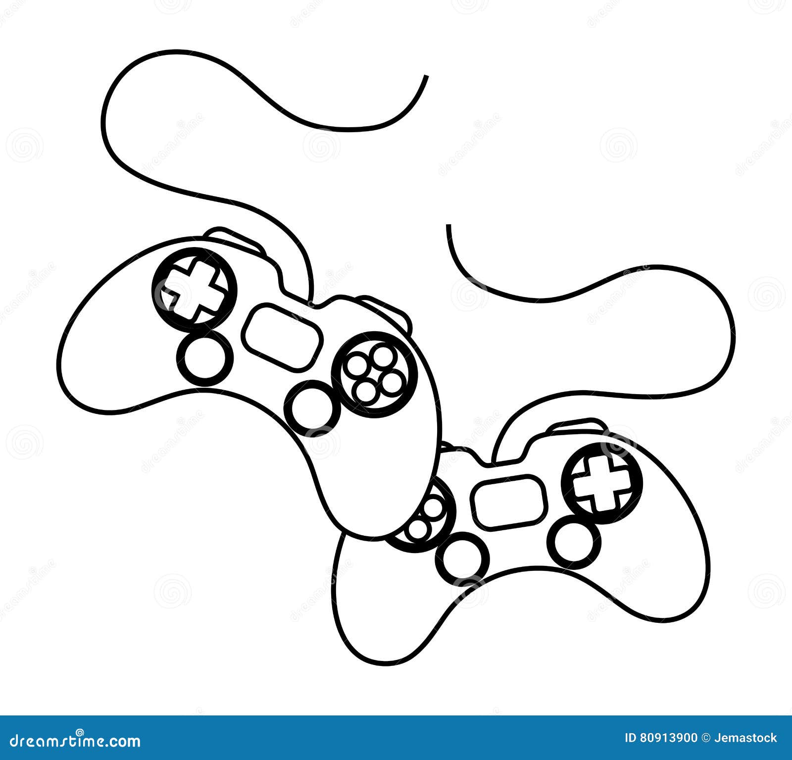 Desenho de Controle de video game para colorir