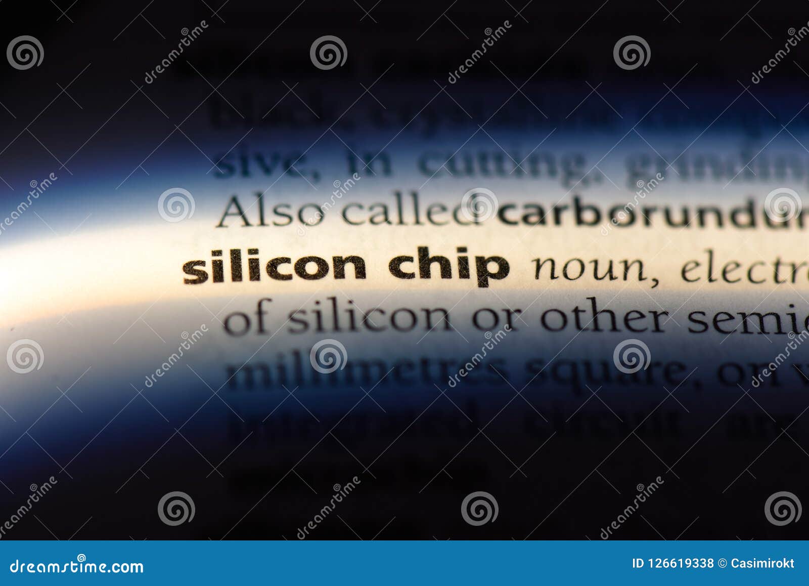 Silicon chip stock photo. Image of silicon, macro, isolated 126619338