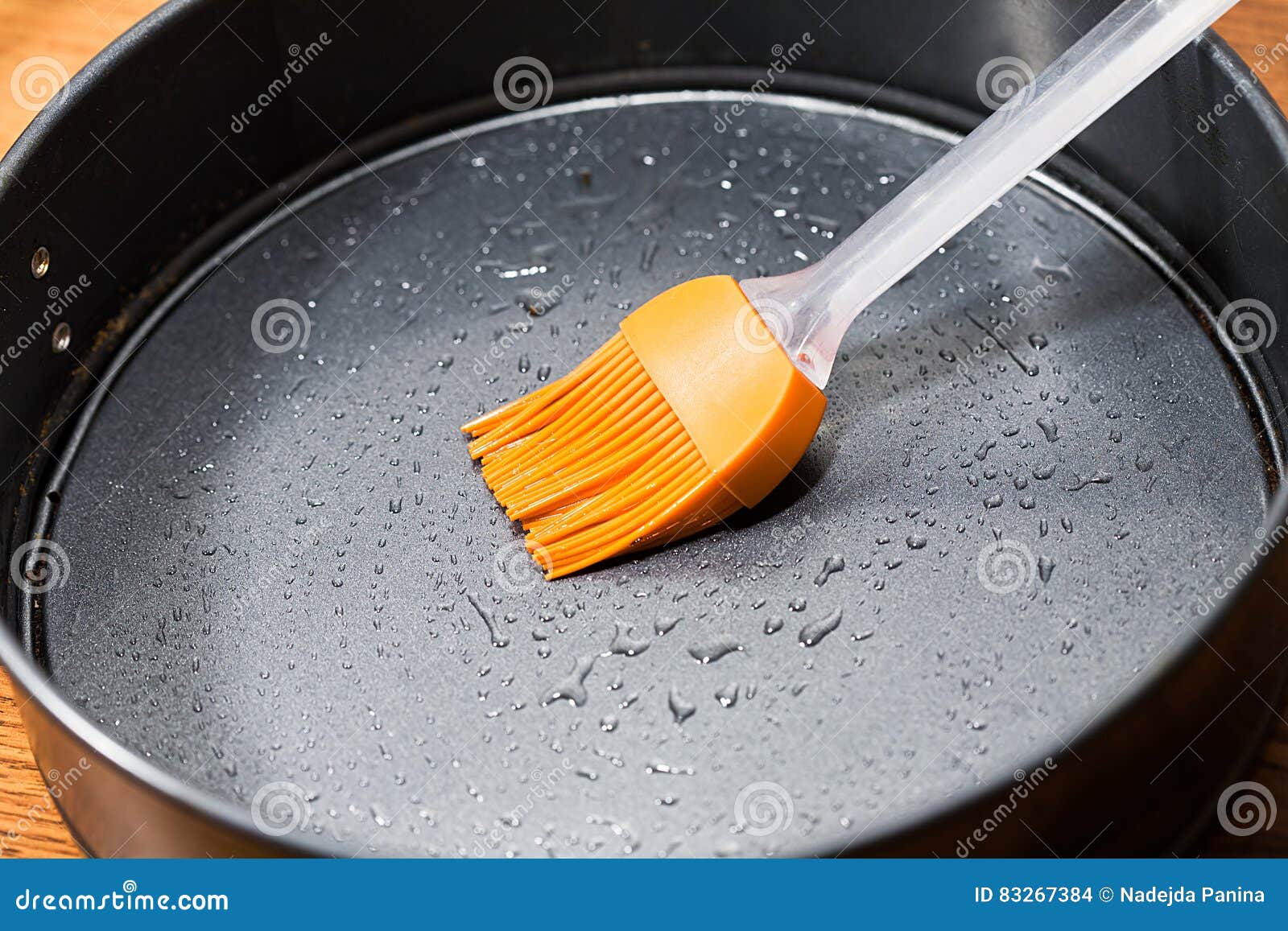 Silicon Culinary Brush Kneading Oil on Baking Dish Stock Photo Image of cake, plastic 83267384